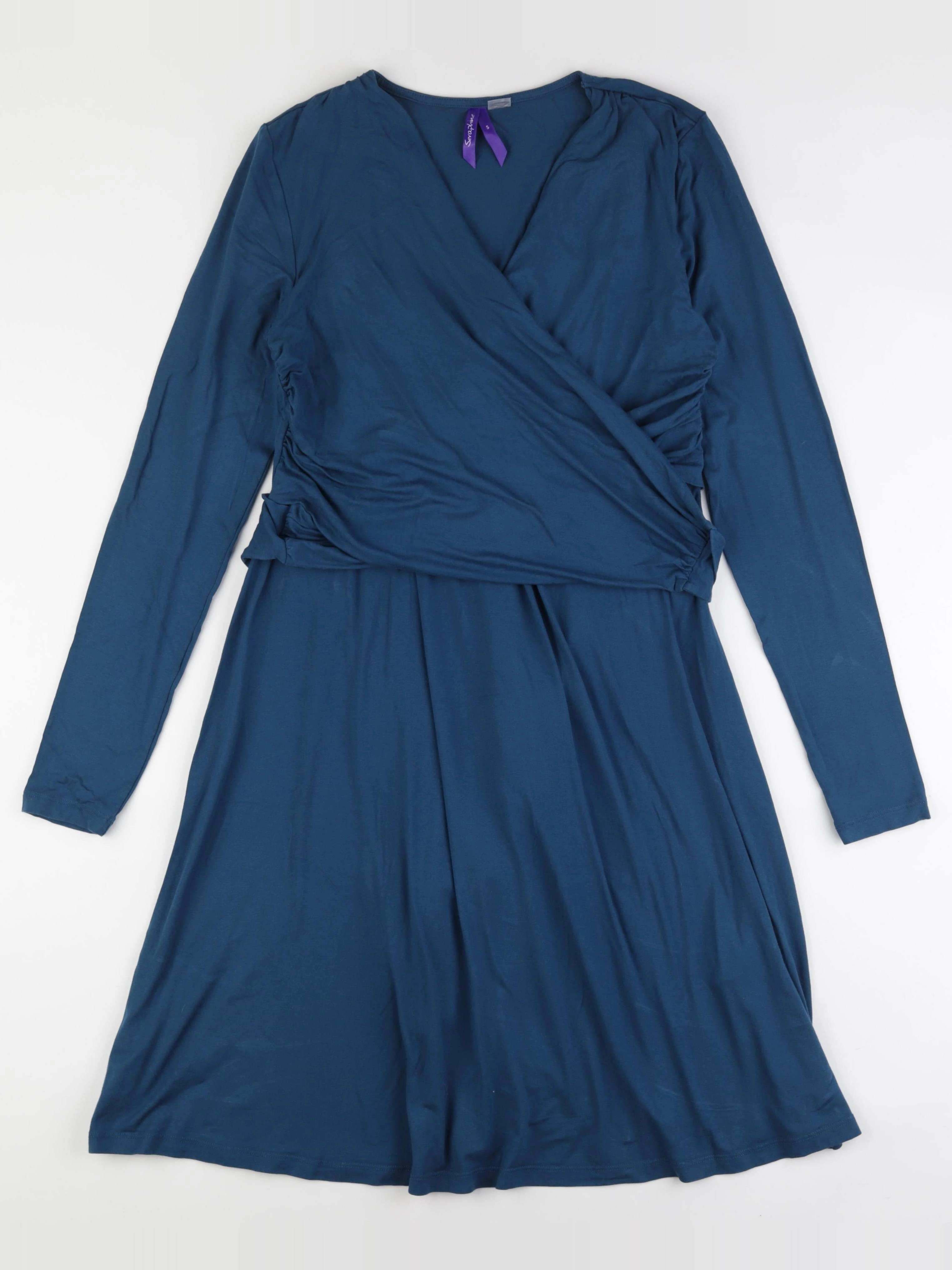 Seraphine - robe grossesse, allaitement bleu - s