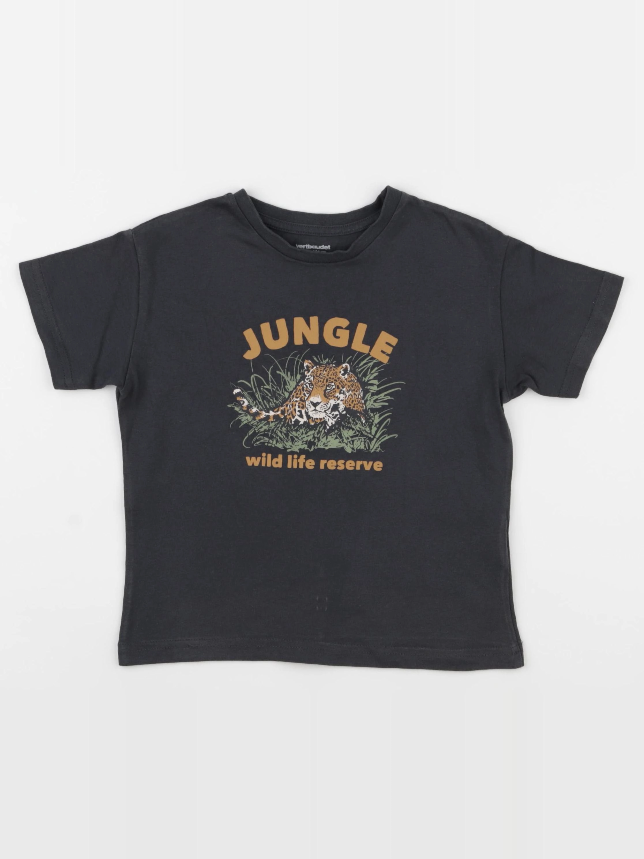 Vertbaudet - tee-shirt gris - 4 ans