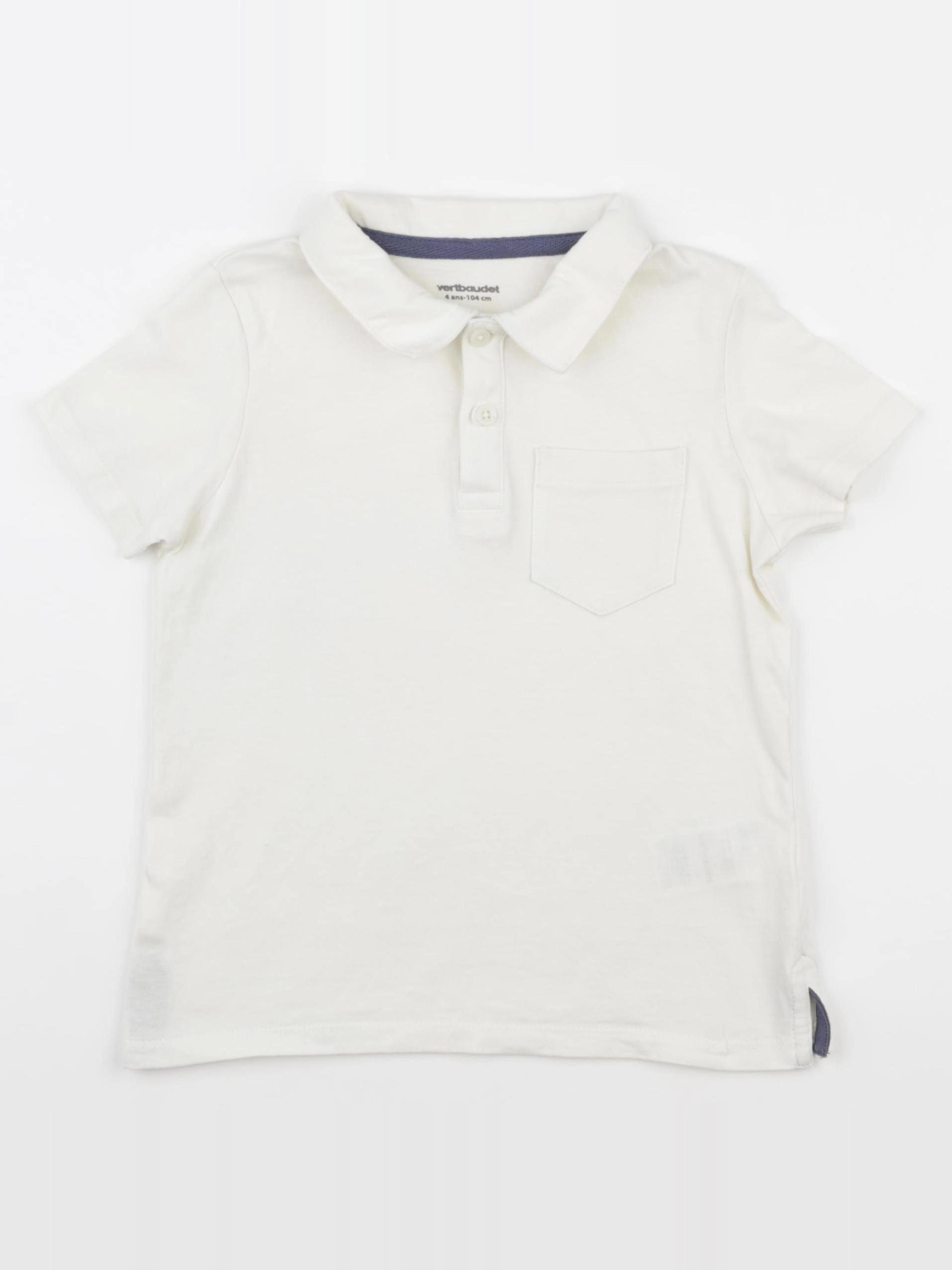 Vertbaudet - polo beige - 4 ans