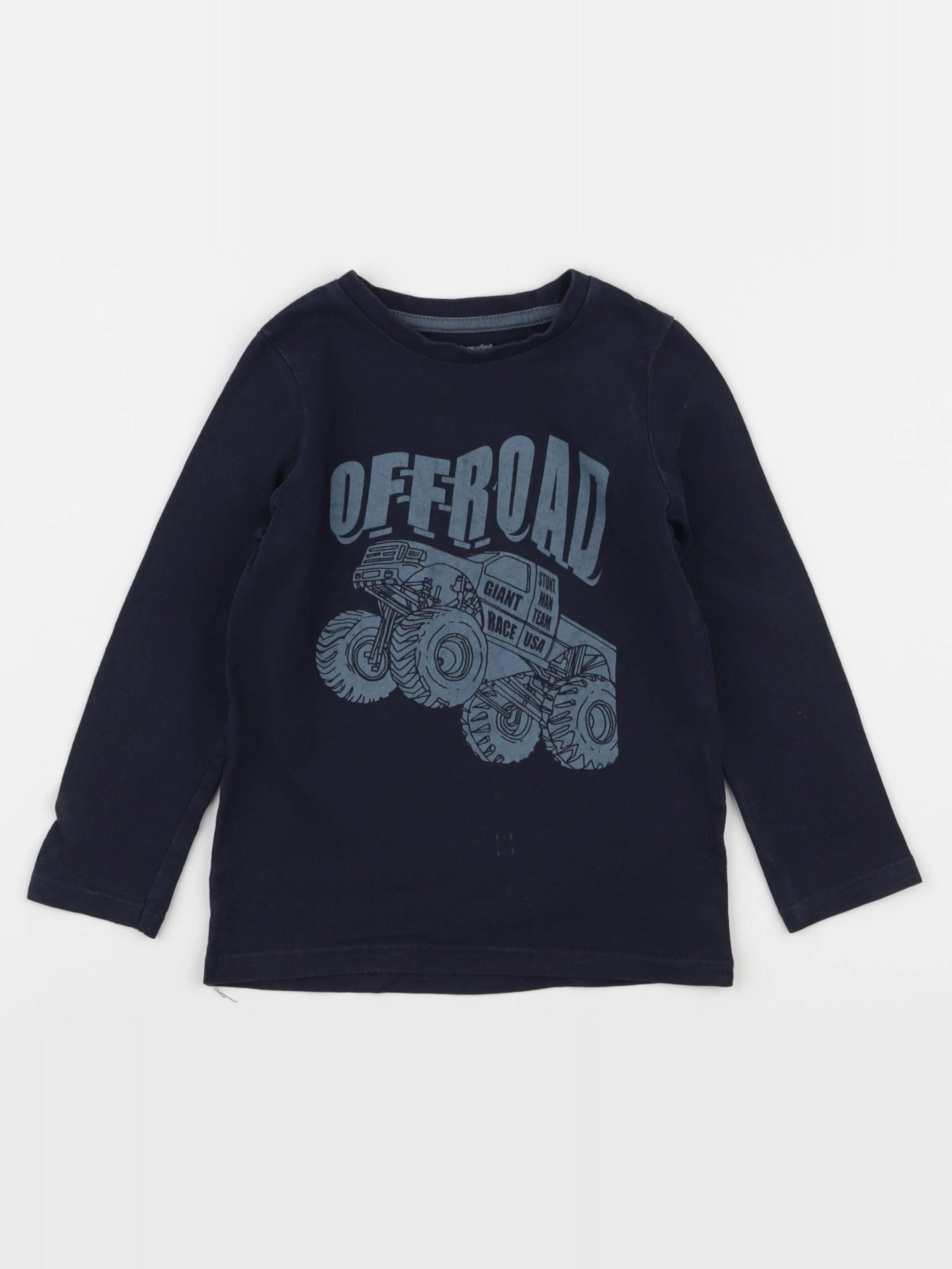 Vertbaudet - tee-shirt bleu - 4 ans