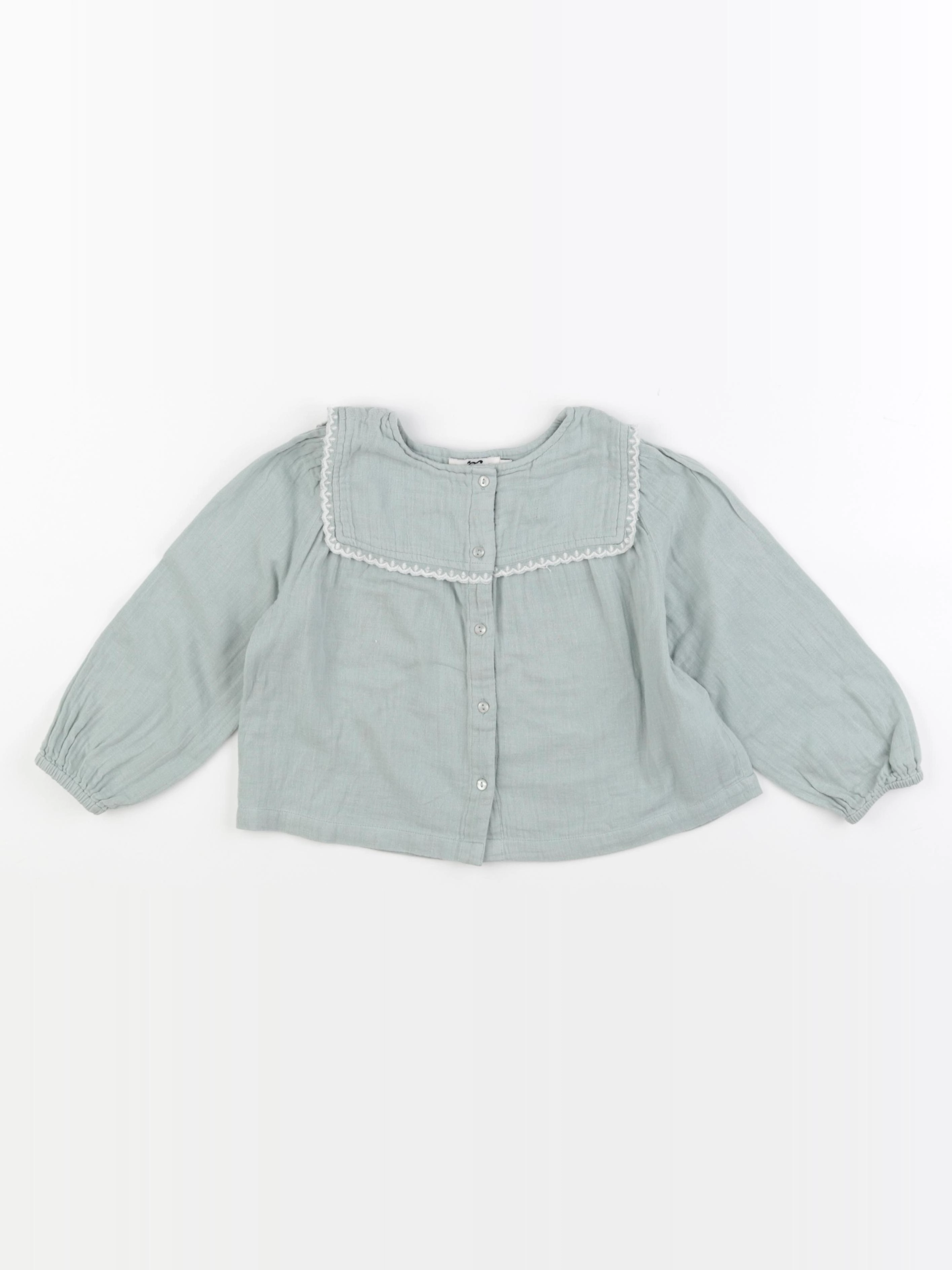 Cyrillus - blouse vert - 4 ans