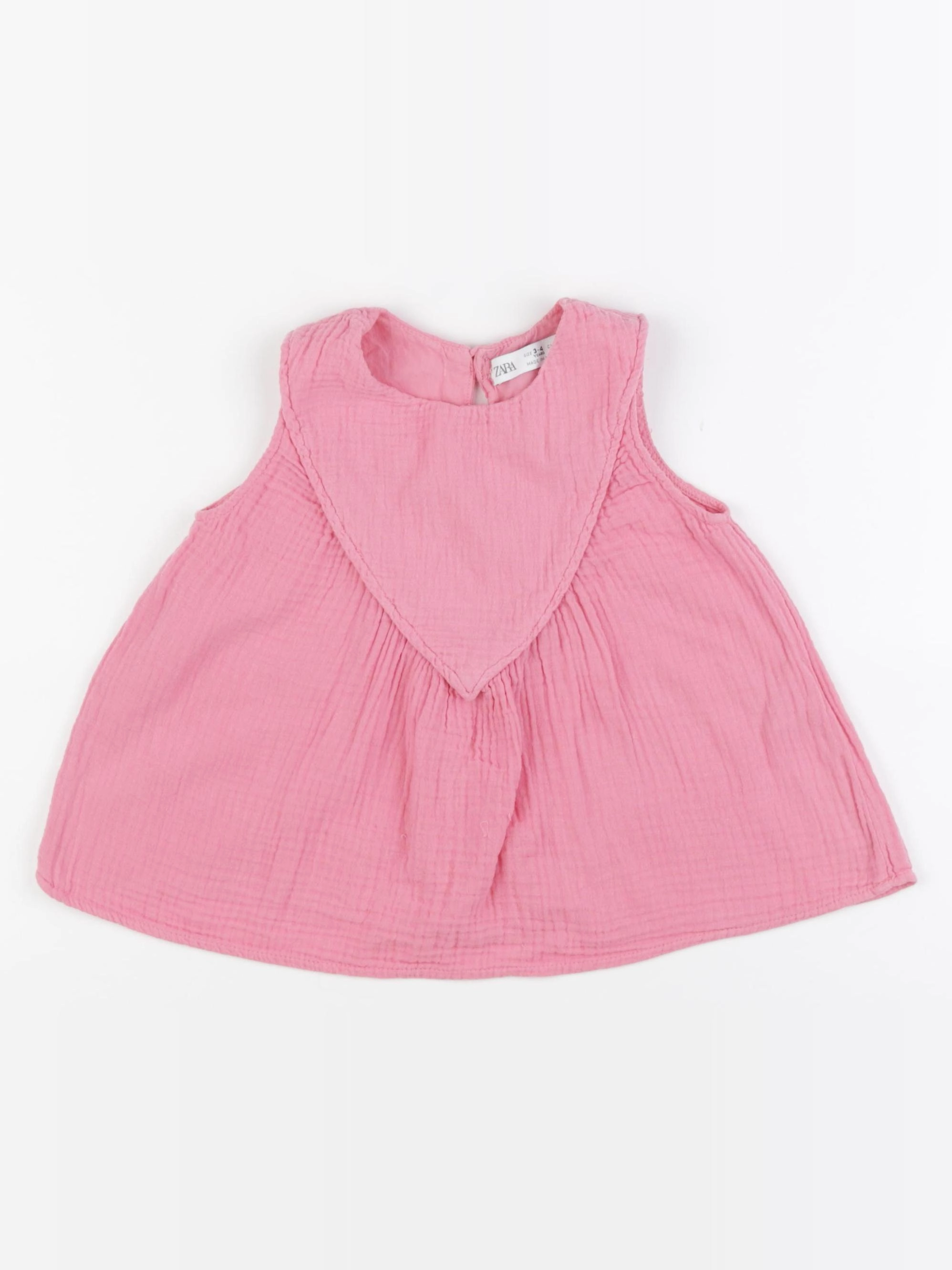 Zara - blouse rose - 3/4 ans
