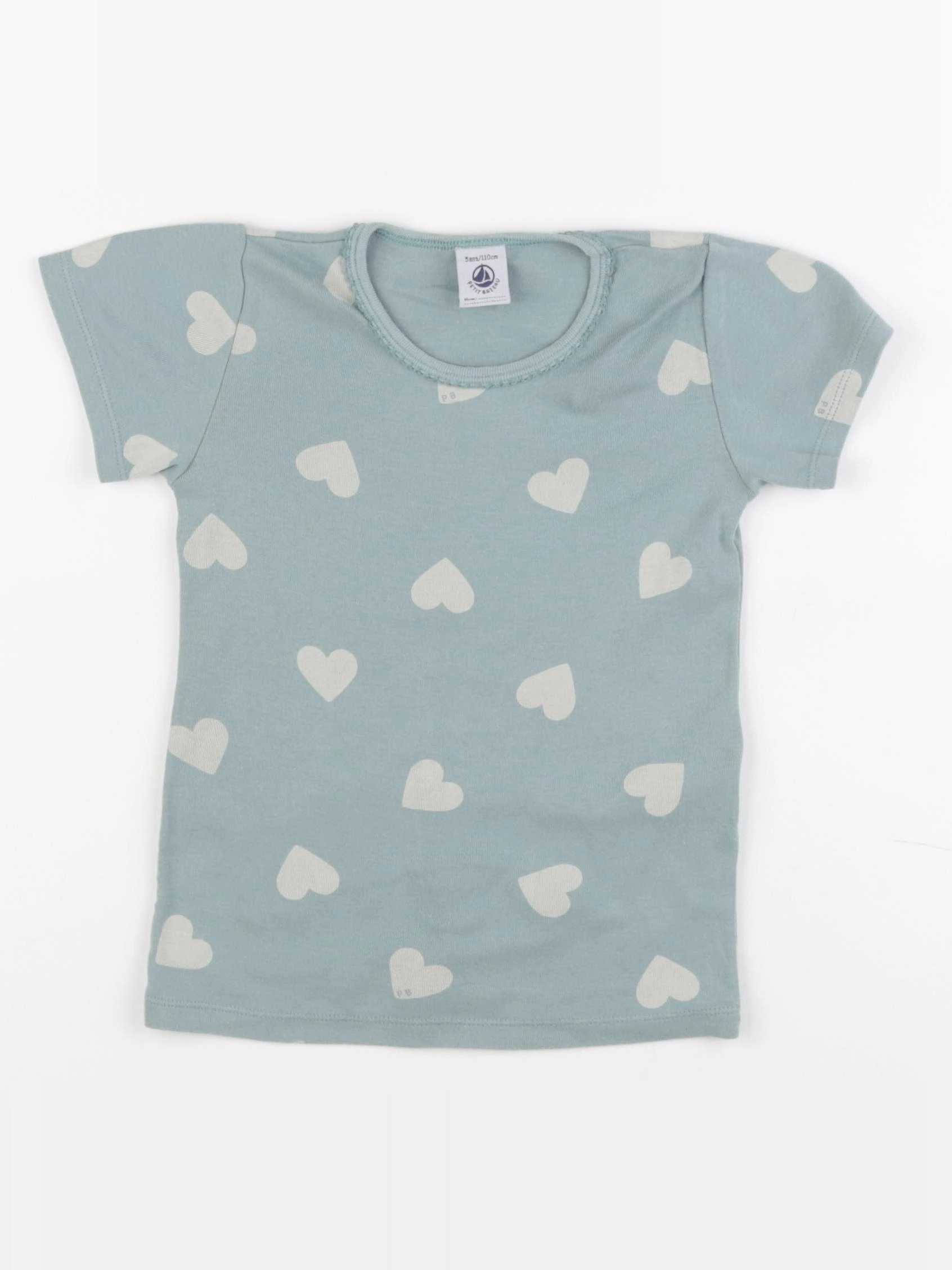 Petit Bateau - maillot de corps vert - 5 ans