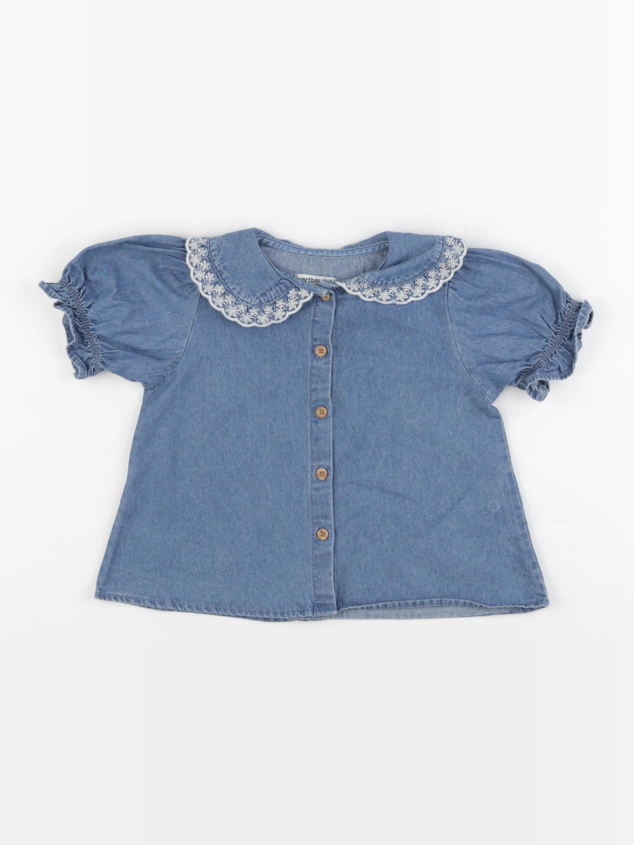 Vertbaudet - blouse bleu - 4 ans