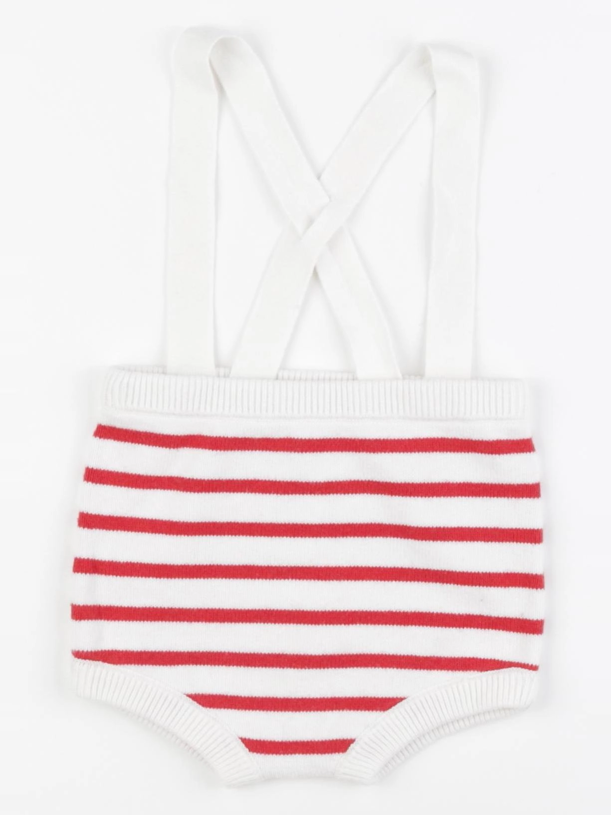 Jacadi - bloomer blanc, rouge - 18 mois
