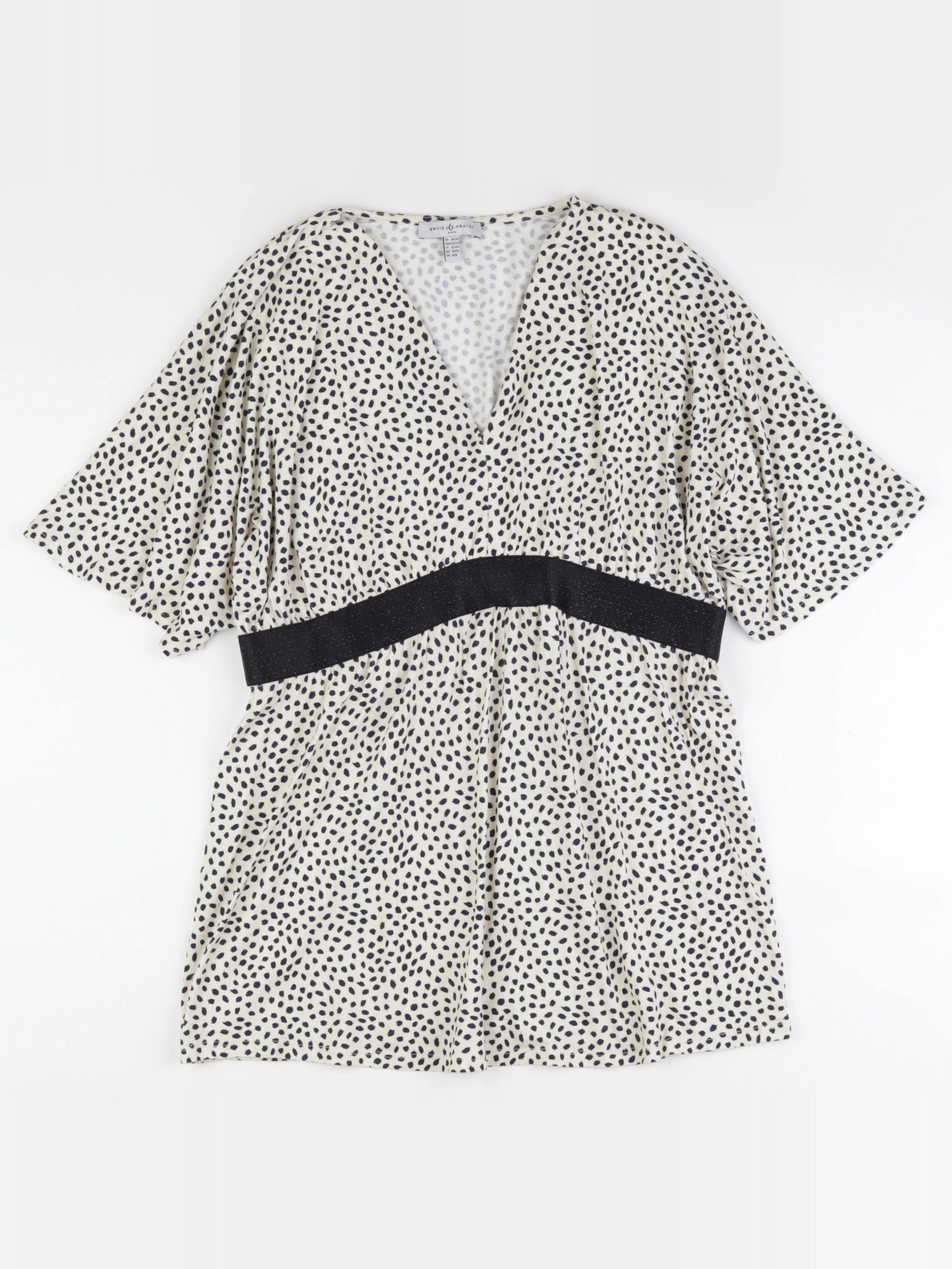 Envie de fraise - tee-shirt grossesse beige, bleu - 38 à 40