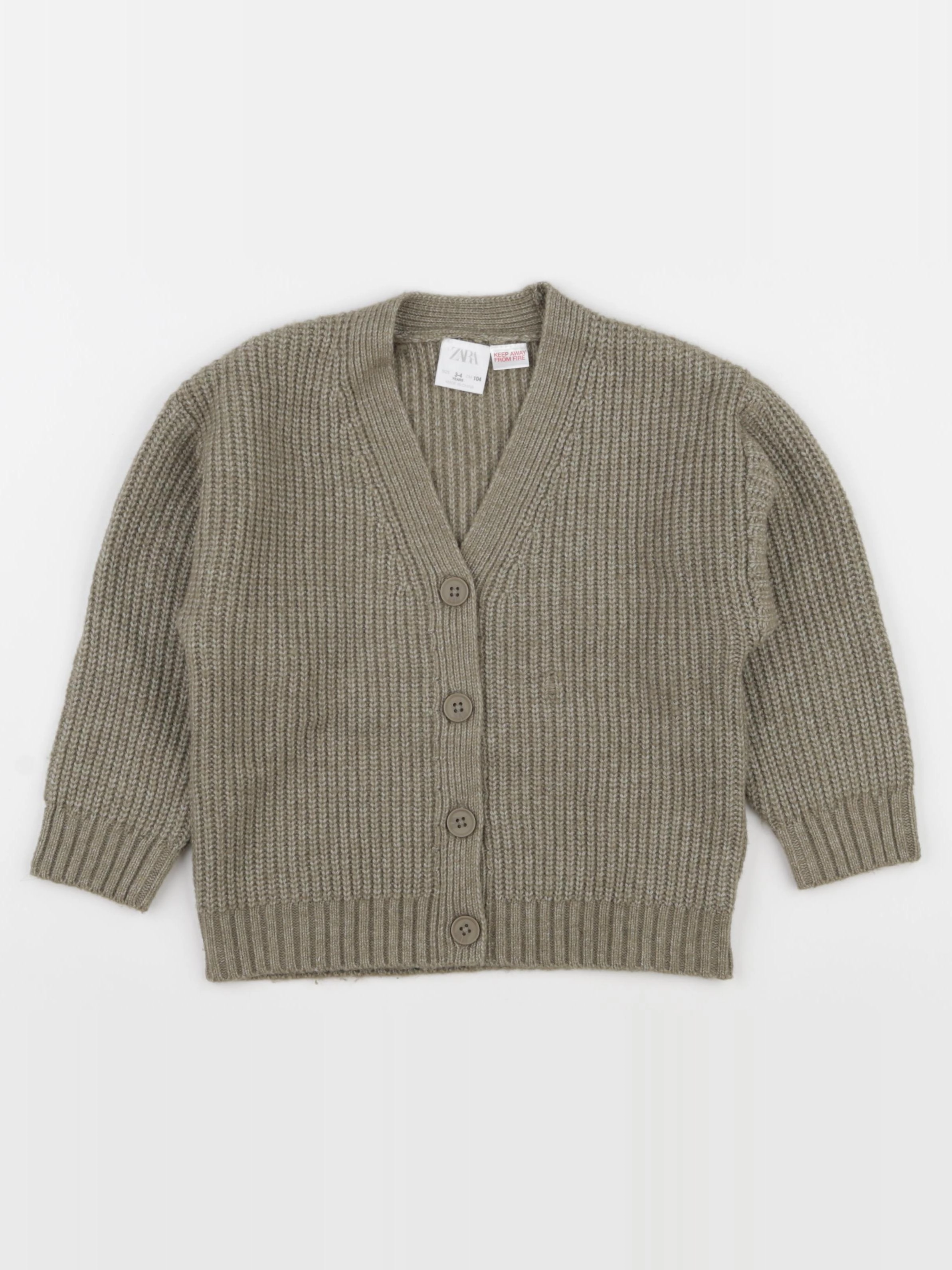 Zara - gilet vert - 3 ans