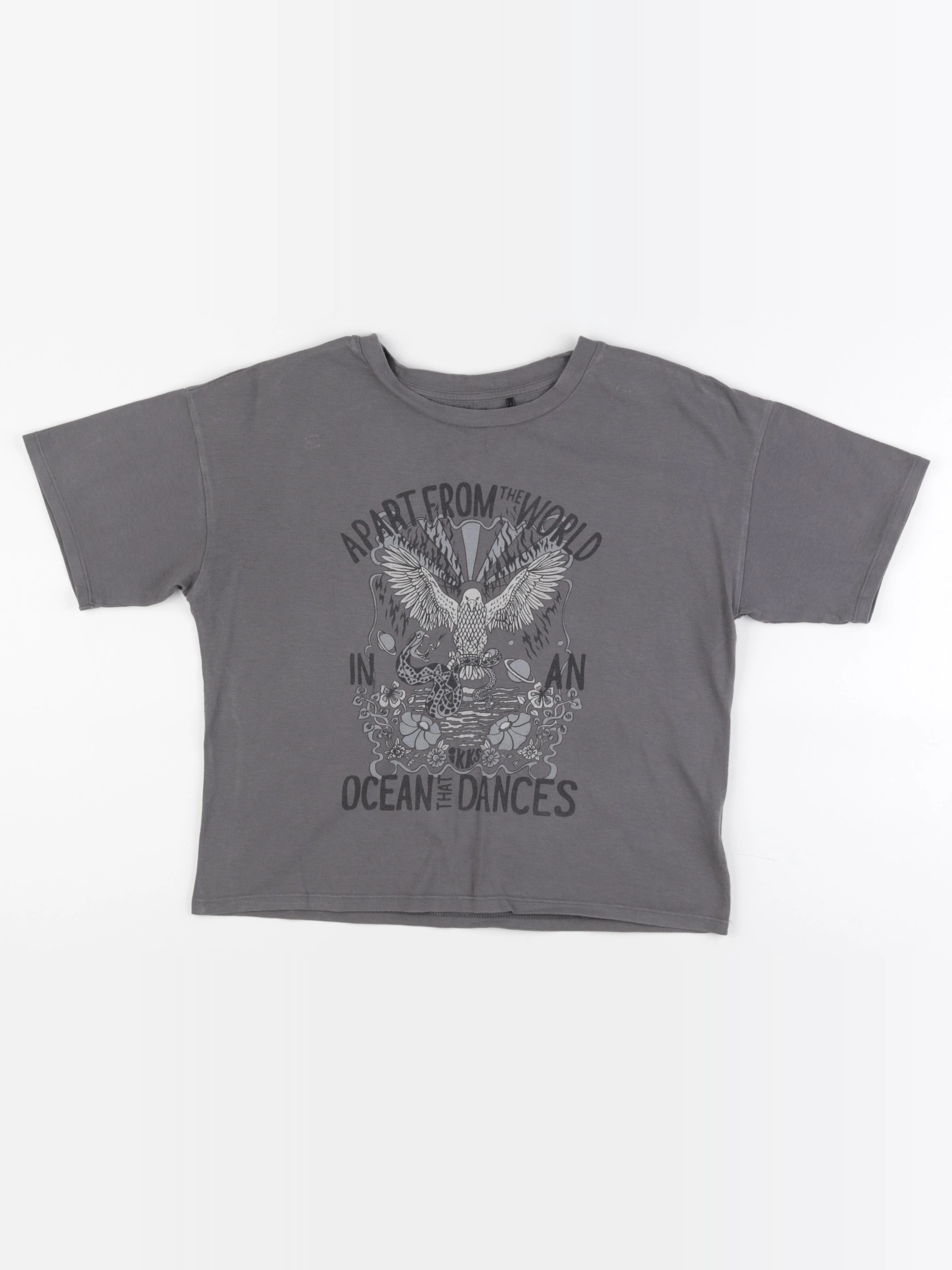 IKKS - tee-shirt gris - 14 ans