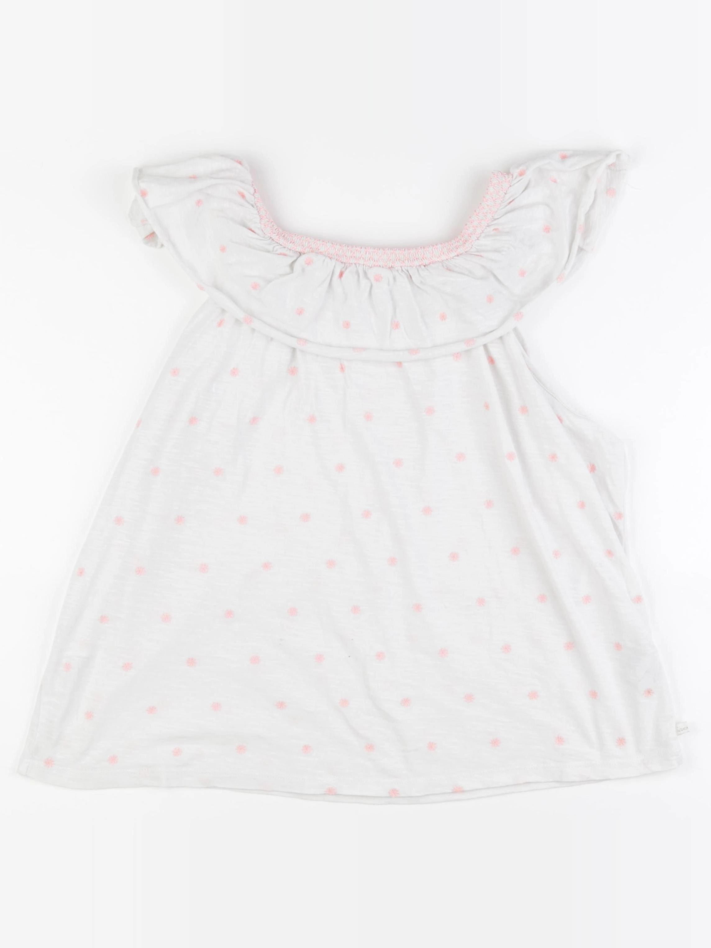 IKKS - tee-shirt blanc, rose - 14 ans