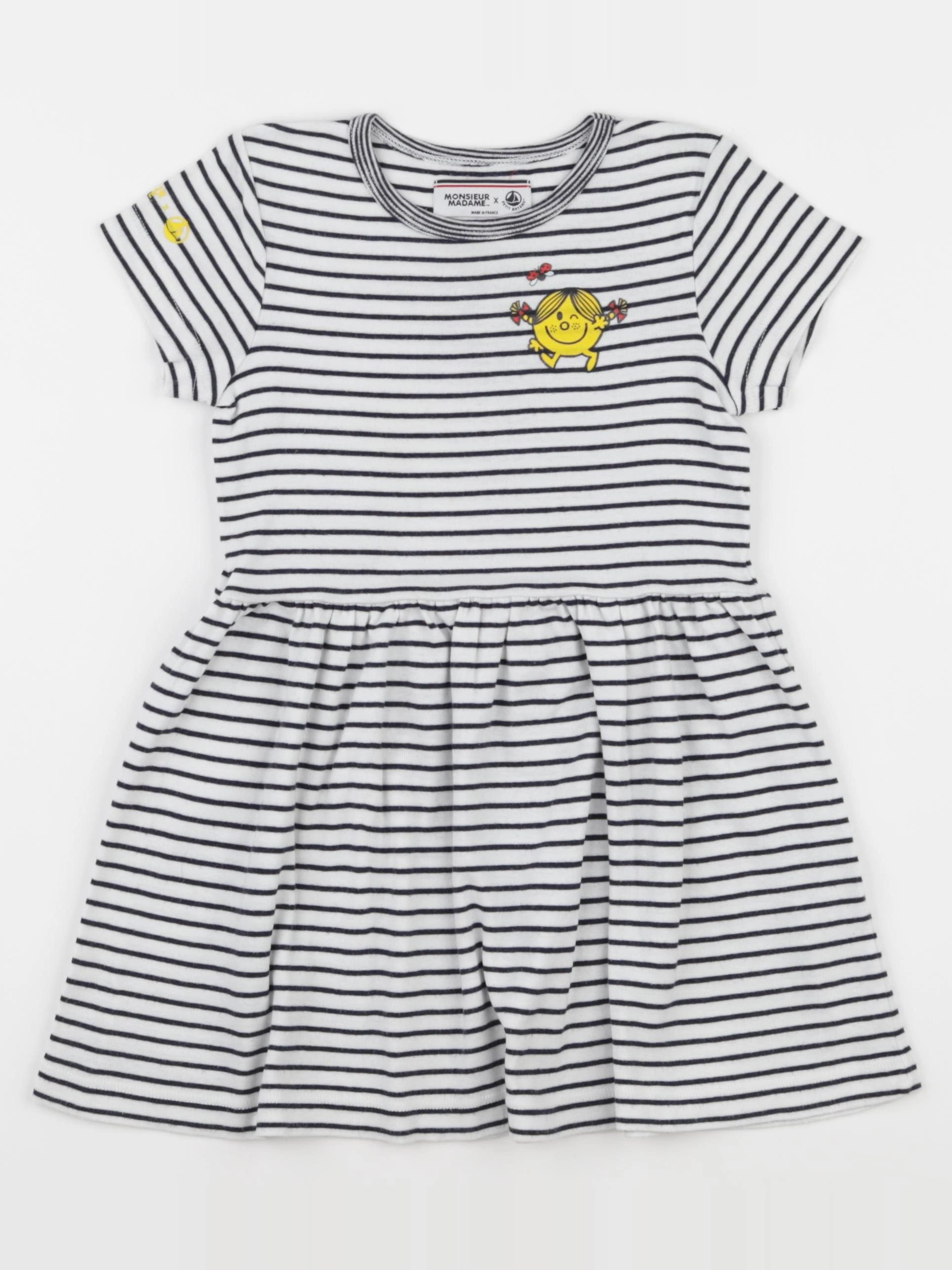 Petit Bateau - robe bleu - 4 ans