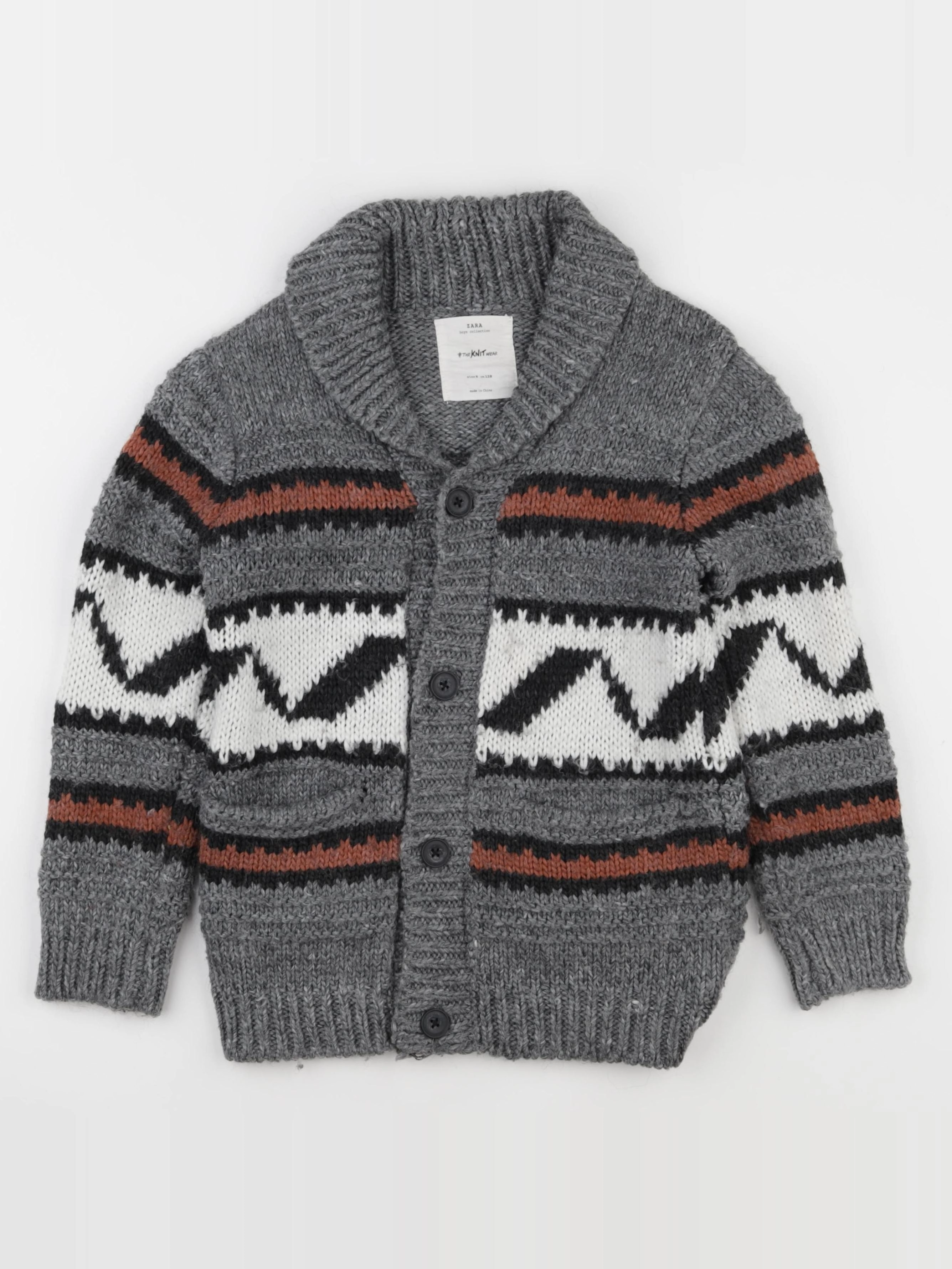 Zara - gilet gris - 8 ans