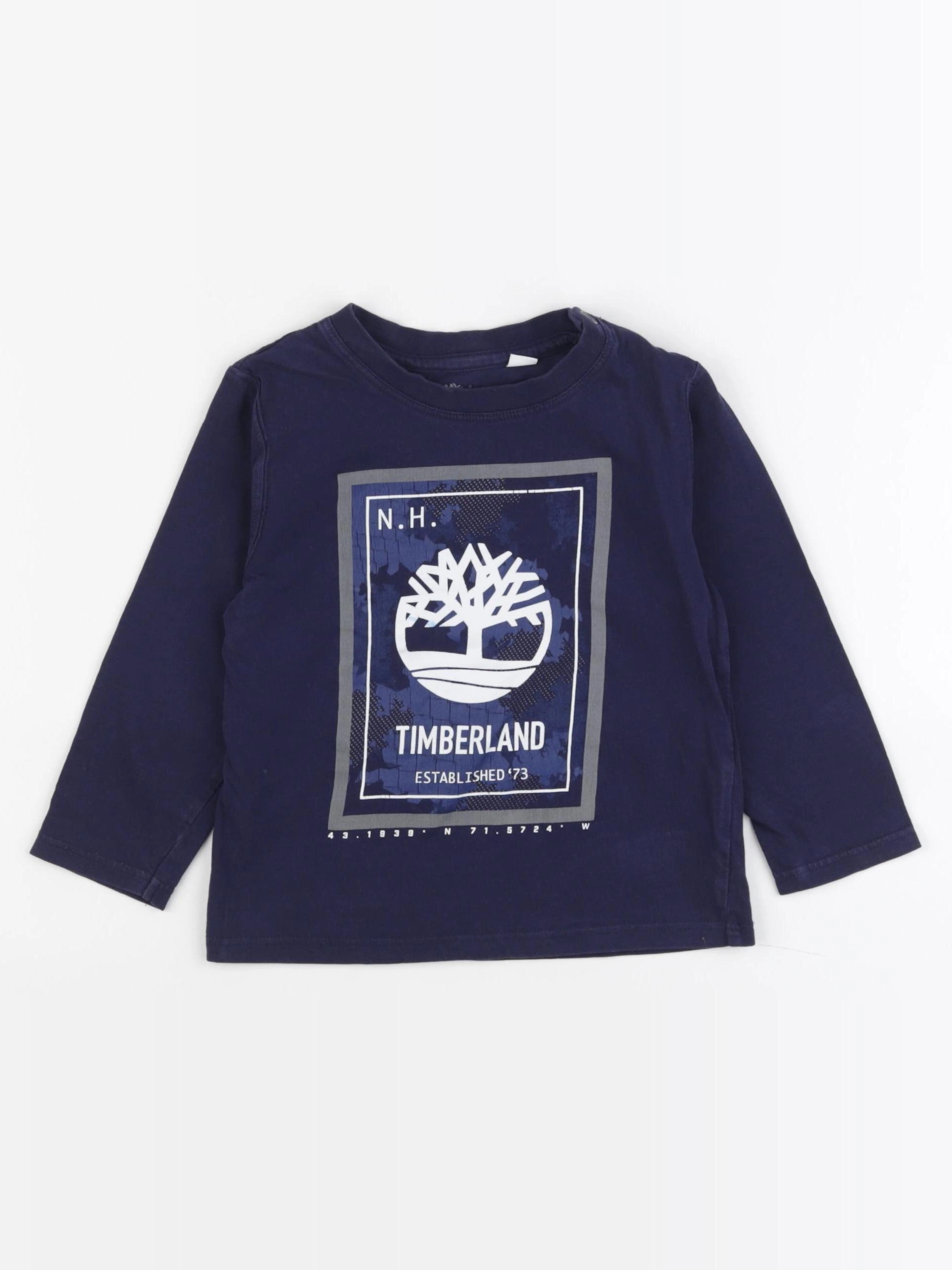 Timberland - tee-shirt bleu - 3 ans