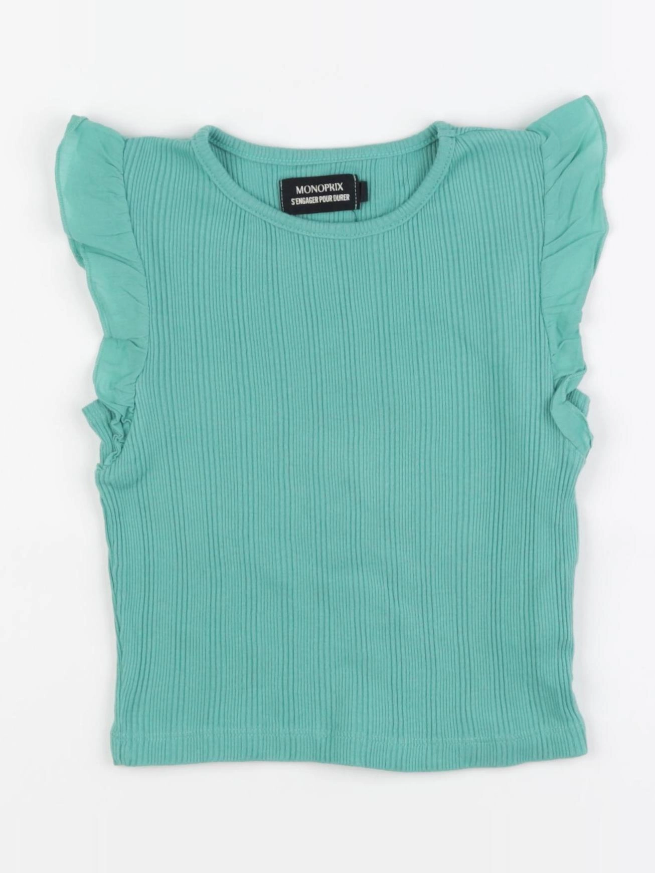 Monoprix - tee-shirt vert - 4 ans