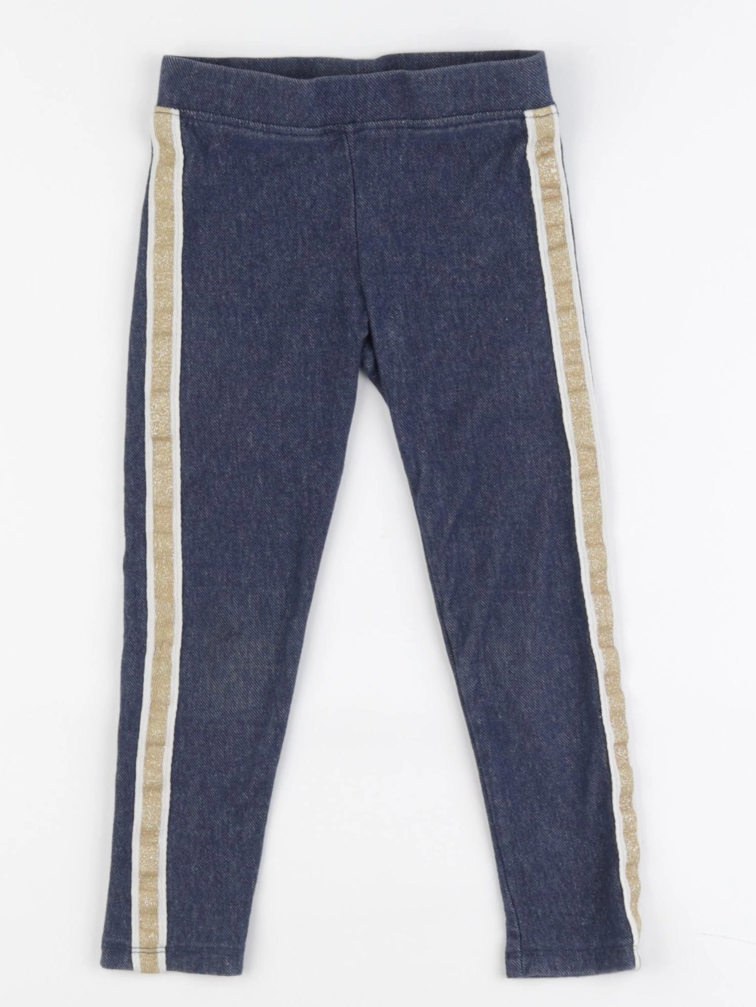 Monoprix - legging bleu - 4 ans