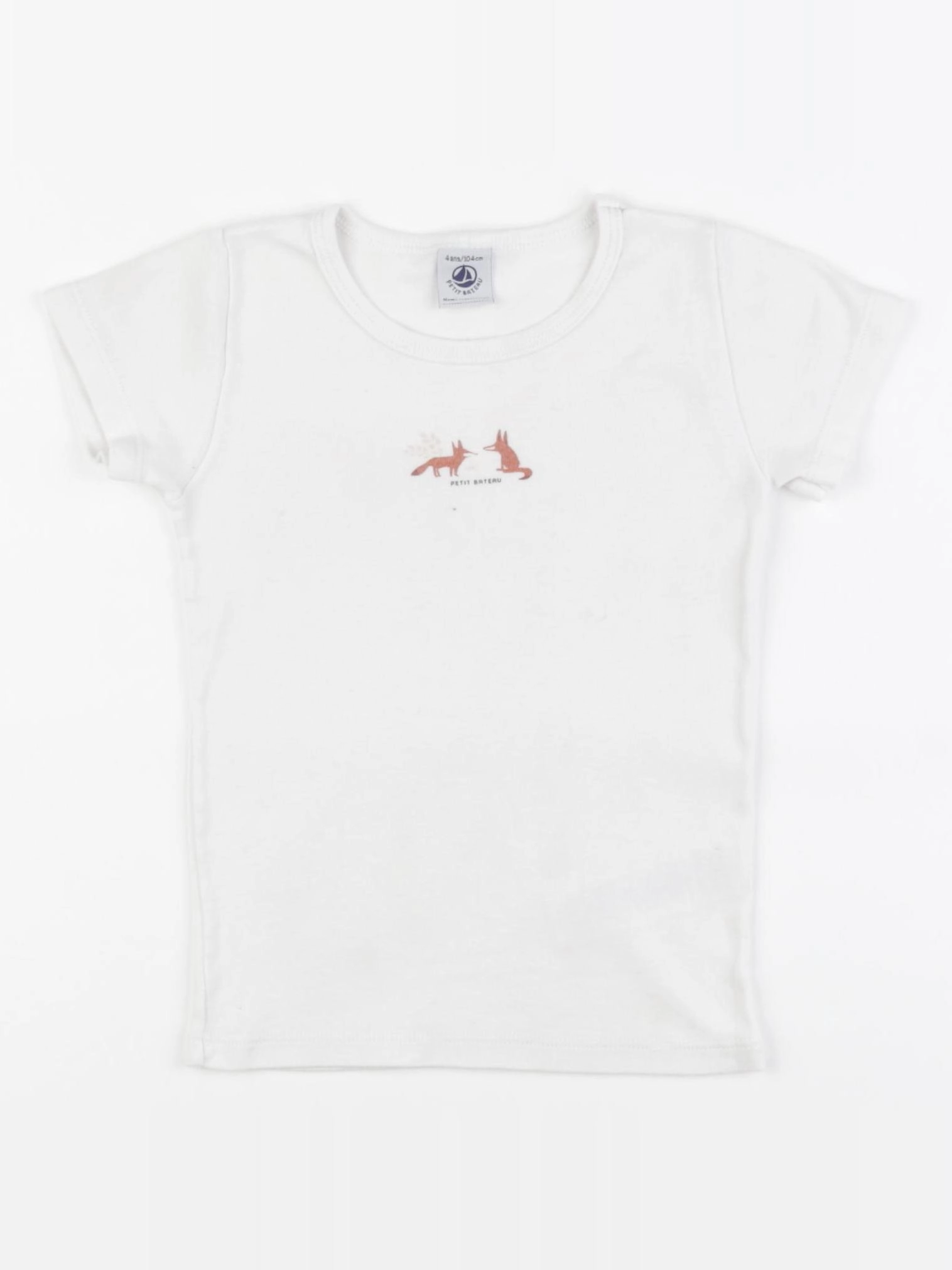 Petit Bateau - maillot de corps blanc - 4 ans
