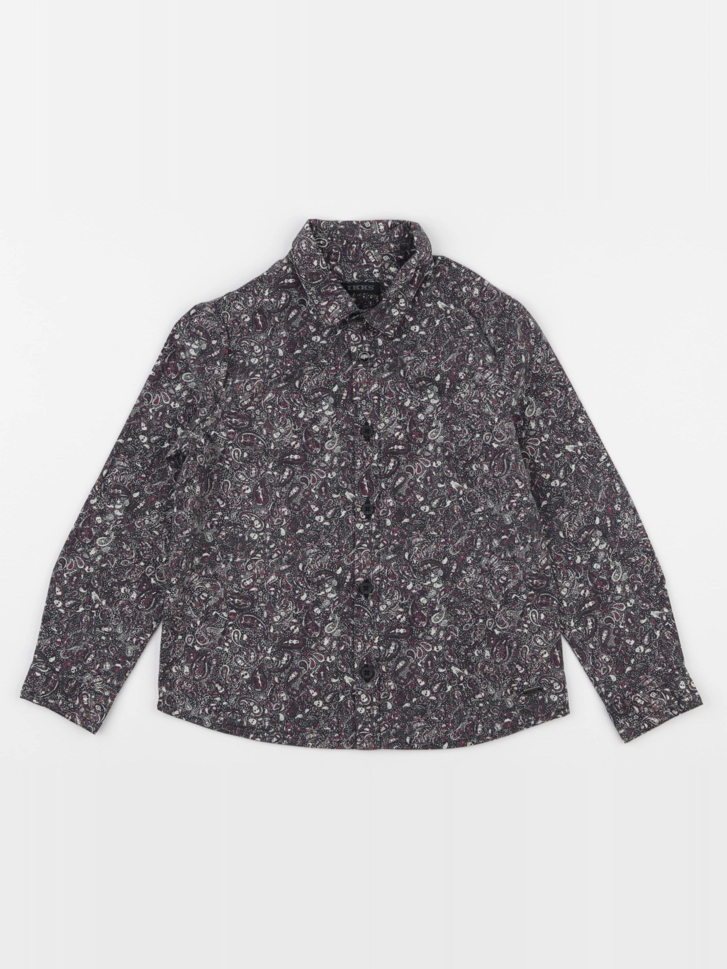 IKKS - chemise noir, violet - 4 ans