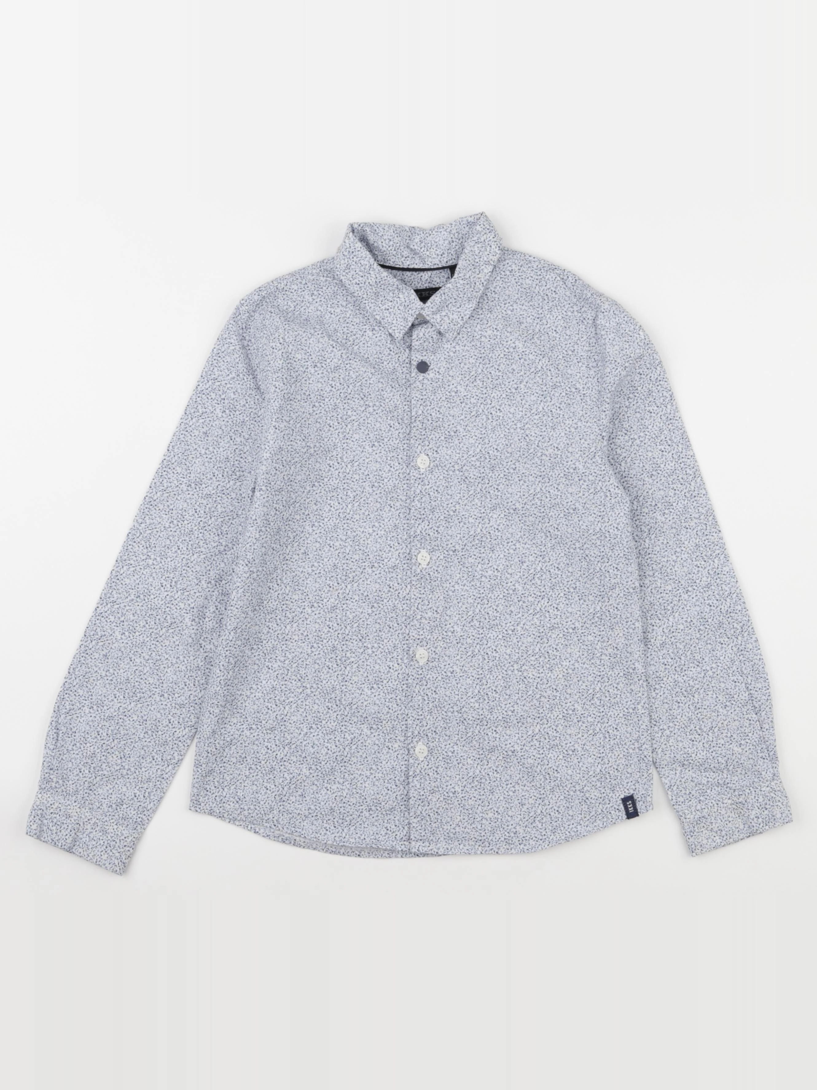 IKKS - chemise bleu, blanc - 8 ans