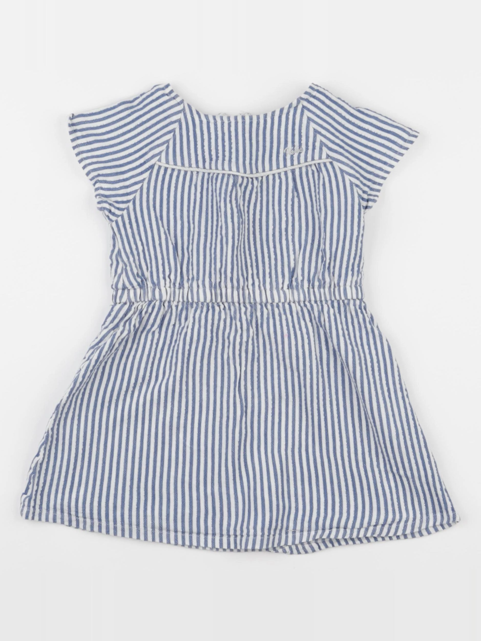 IKKS - robe blanc, bleu - 3 ans