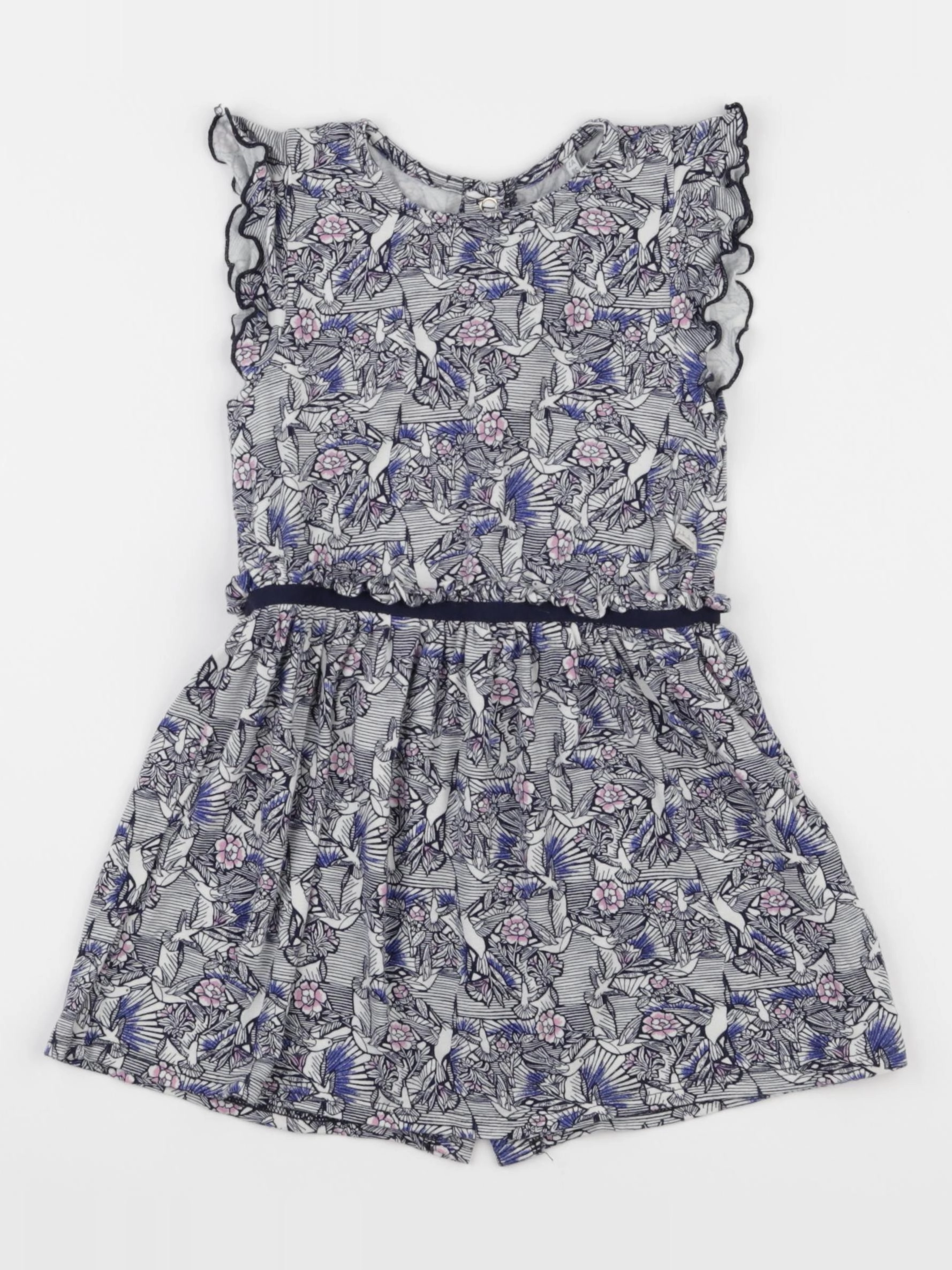 IKKS - robe bleu, blanc - 2 ans