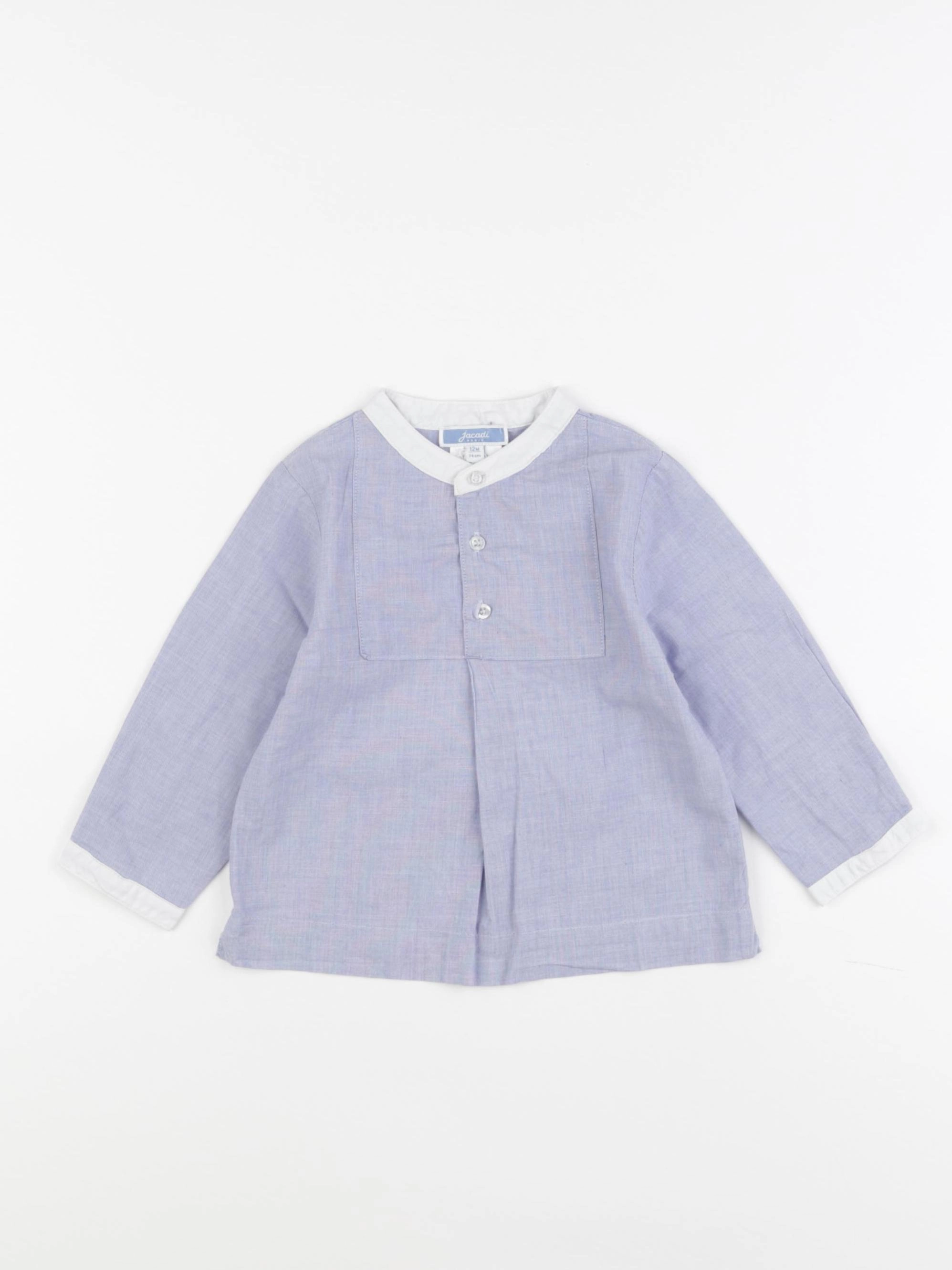 Jacadi - blouse bleu - 12 mois