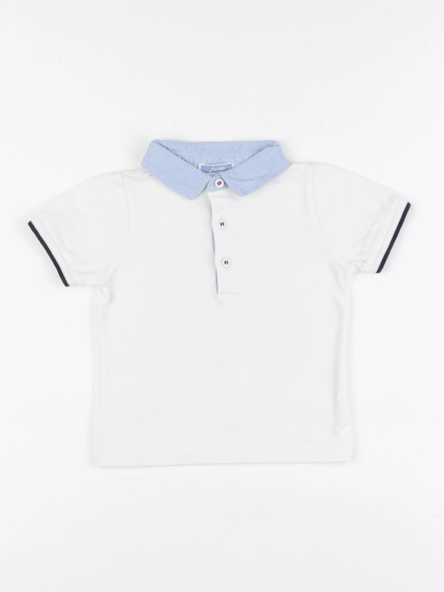 Jacadi - polo blanc - 24 mois