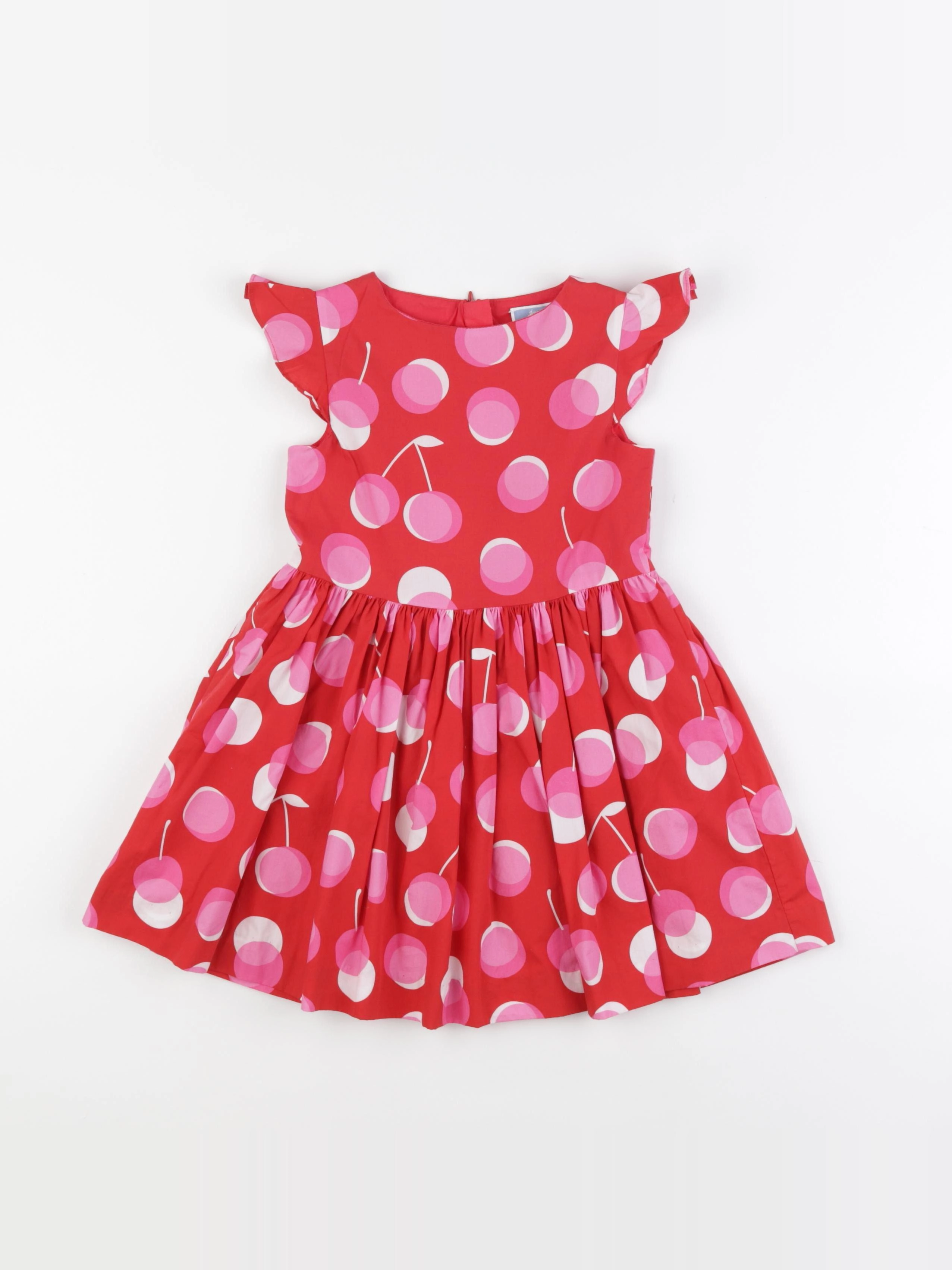 Jacadi - robe rouge, rose - 4 ans