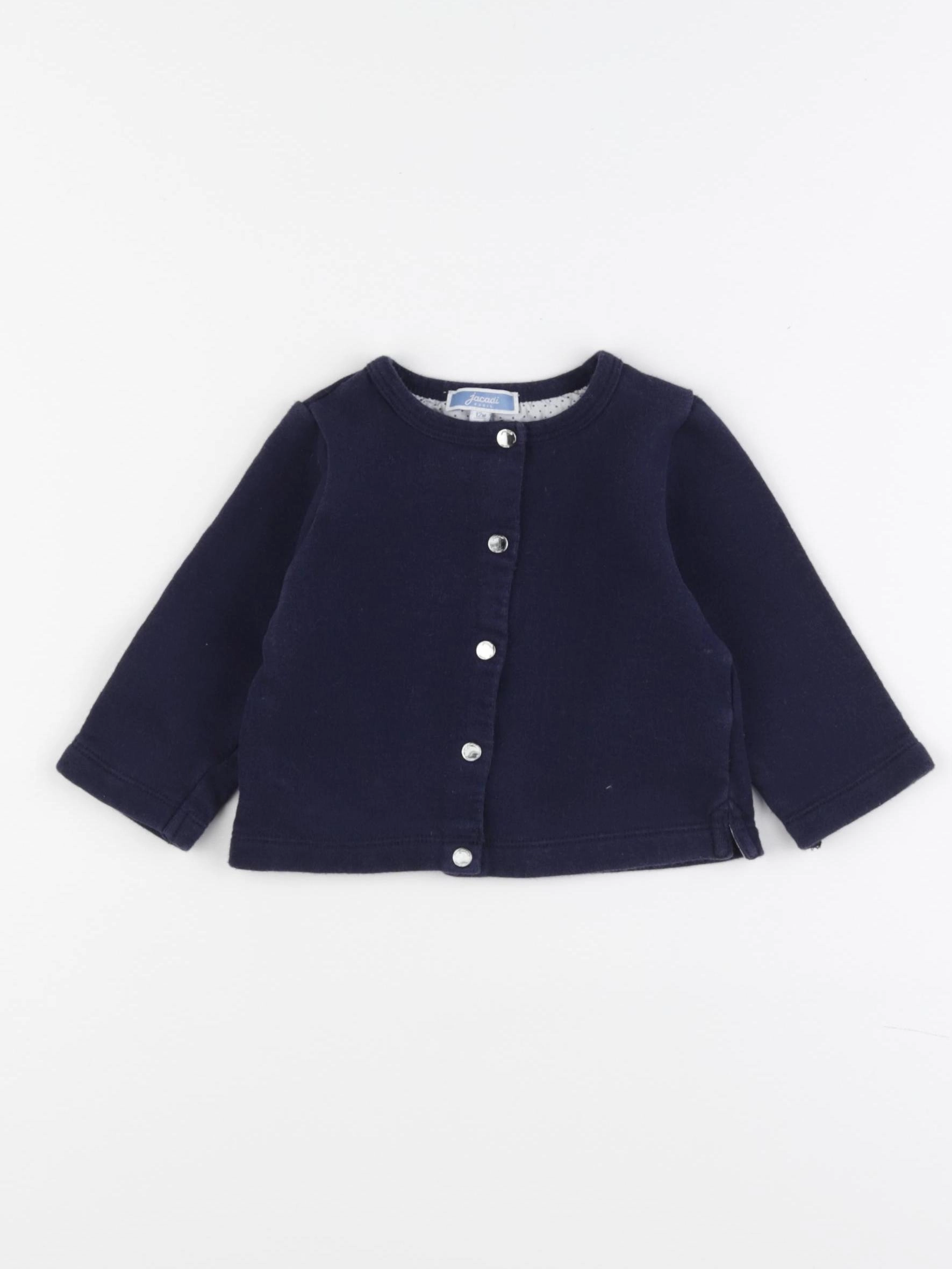 Jacadi - sweat bleu - 12 mois
