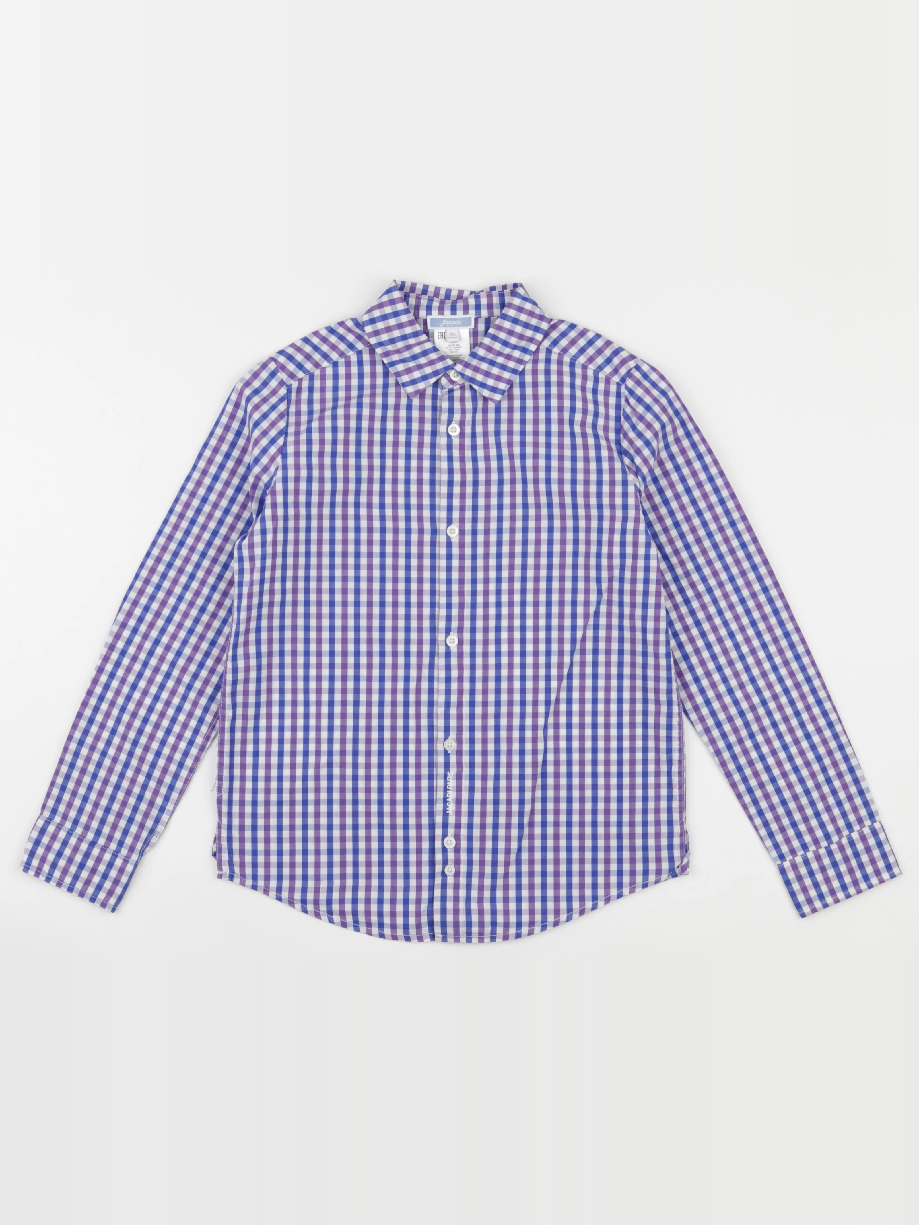 Jacadi - chemise bleu, violet - 10 ans