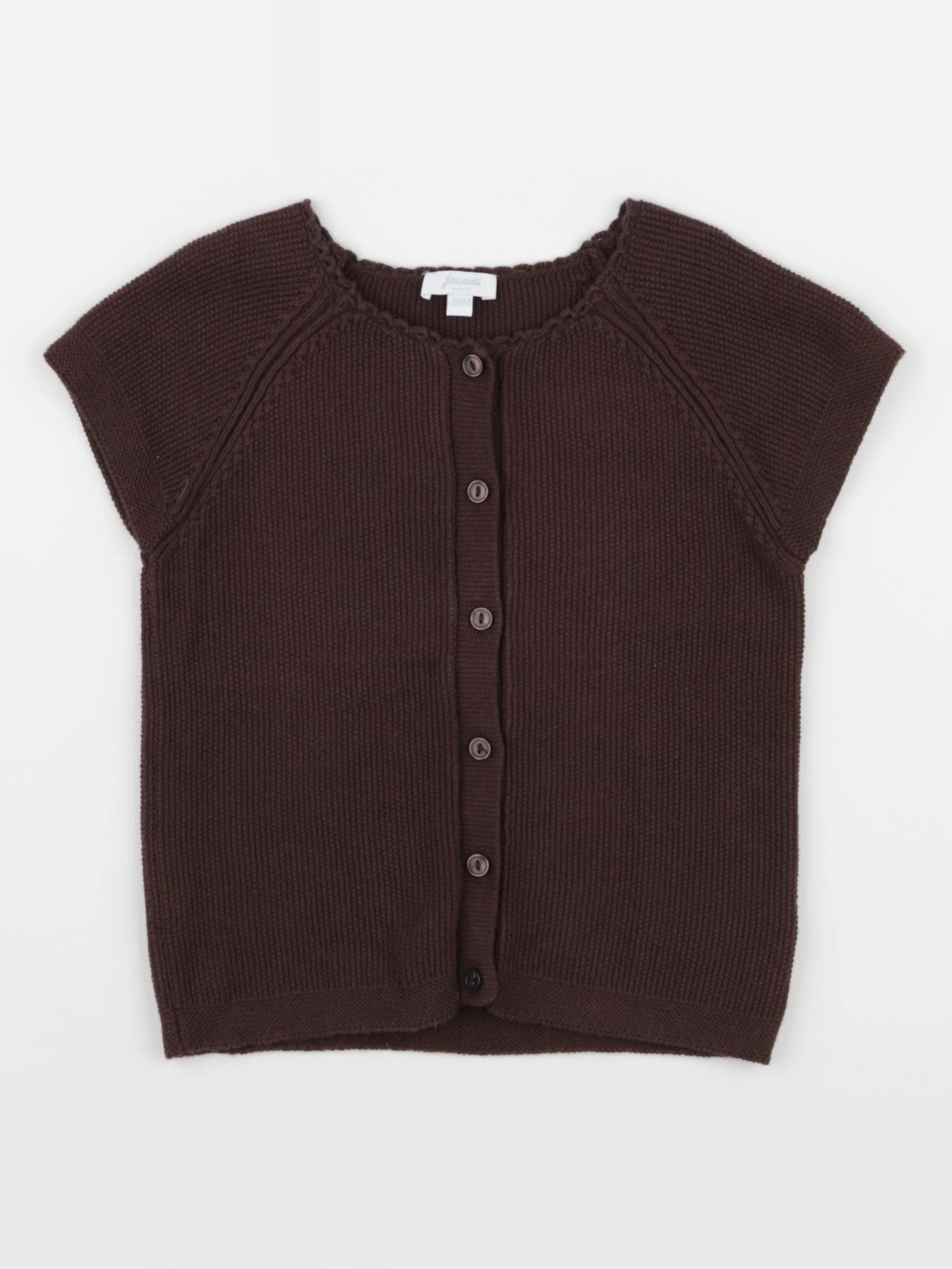Jacadi - gilet marron - 36 mois