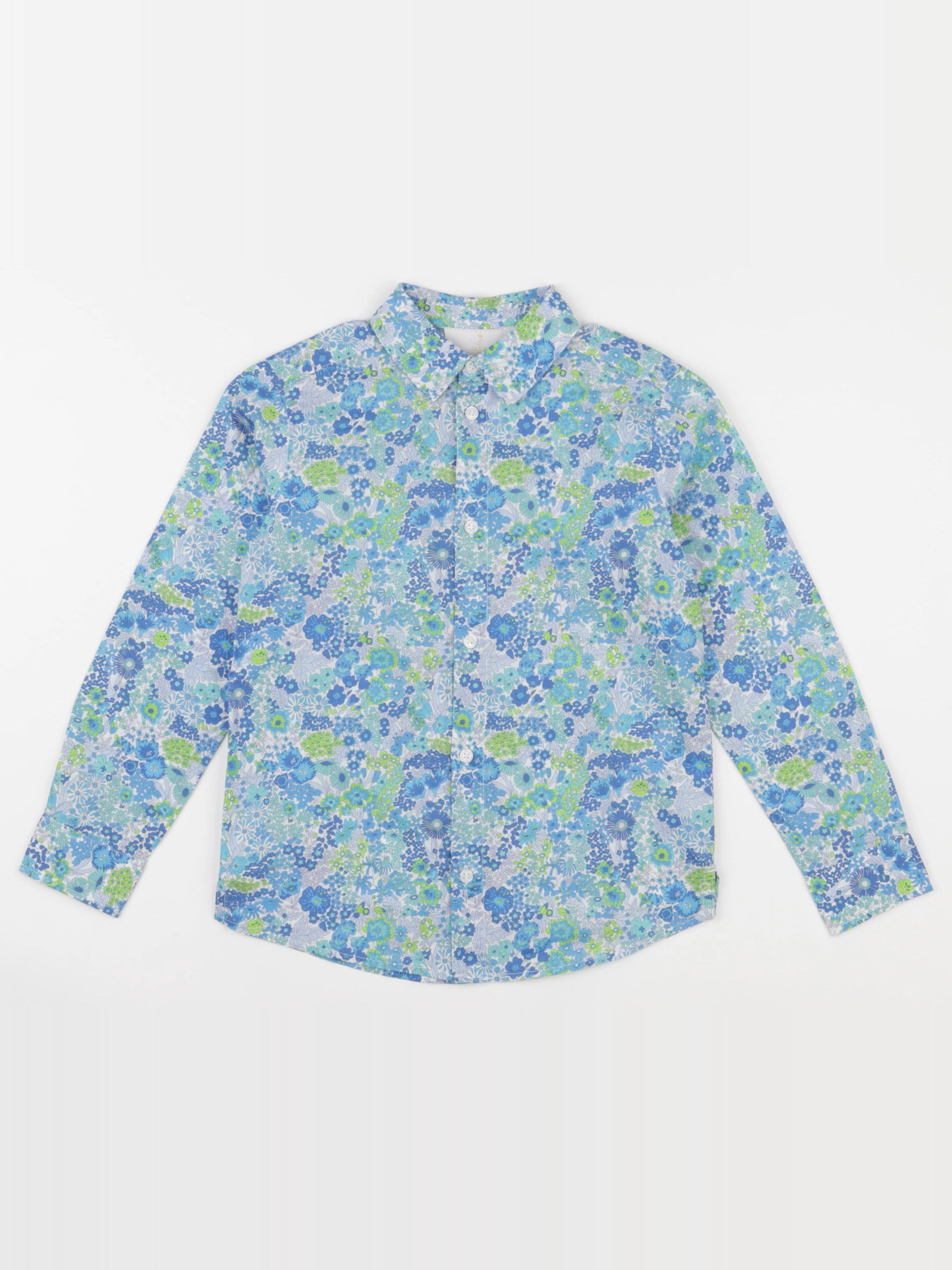 Jacadi - chemise liberty bleu - 8 ans