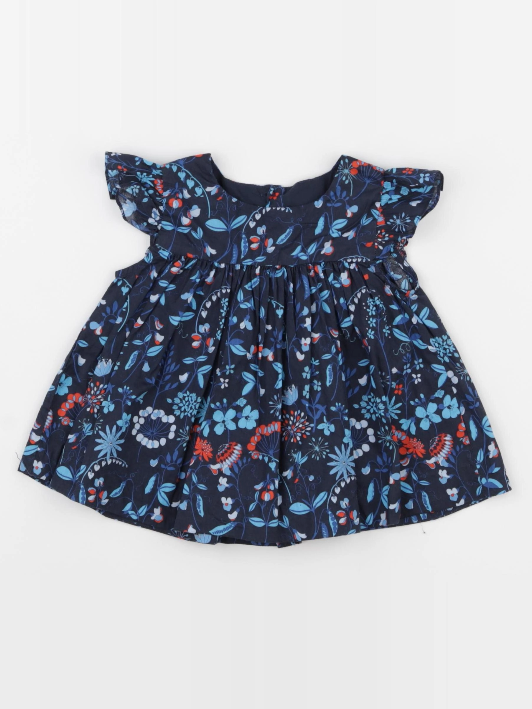 Jacadi - blouse liberty bleu - 18 mois