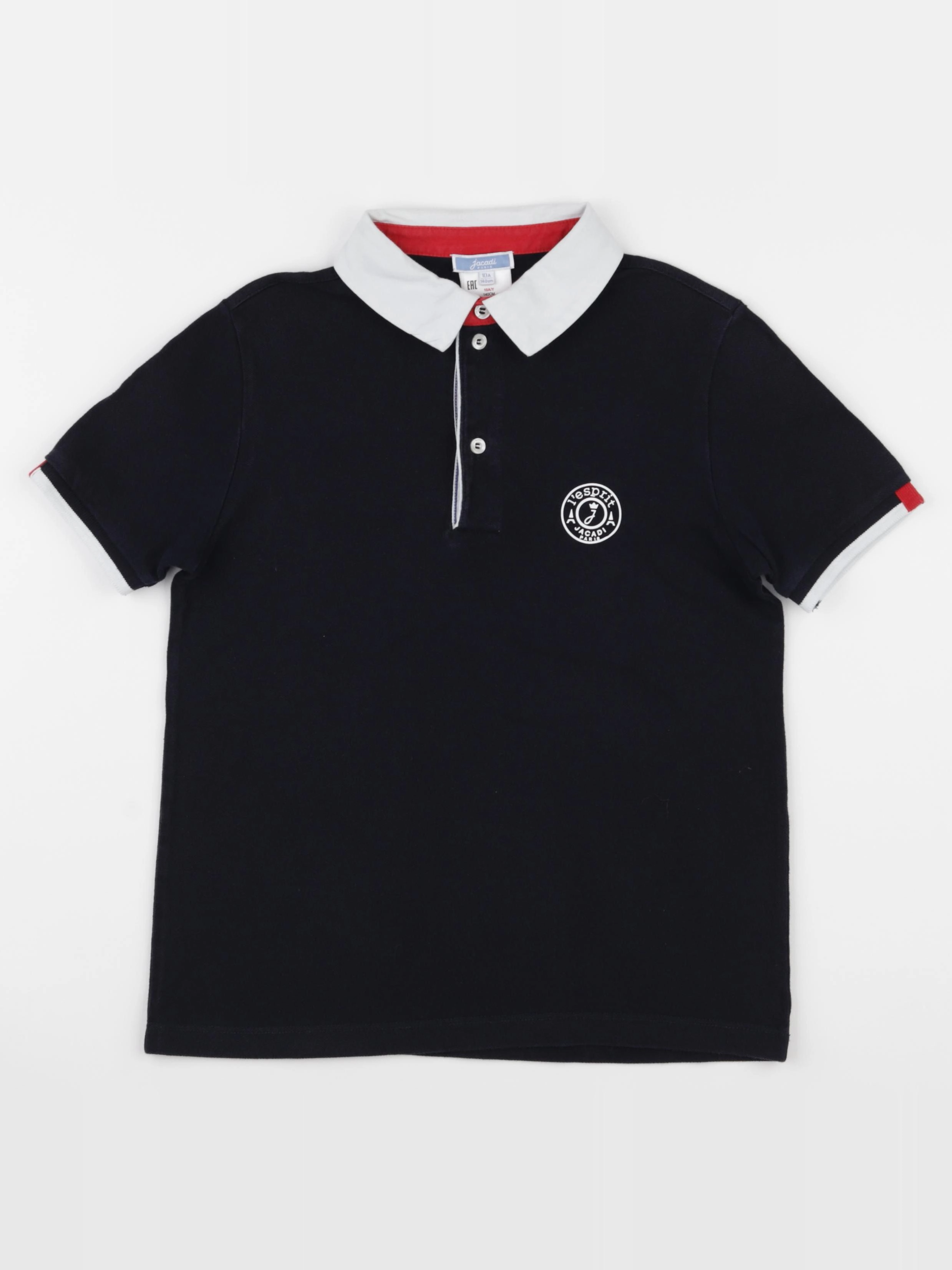 Jacadi - polo bleu - 10 ans