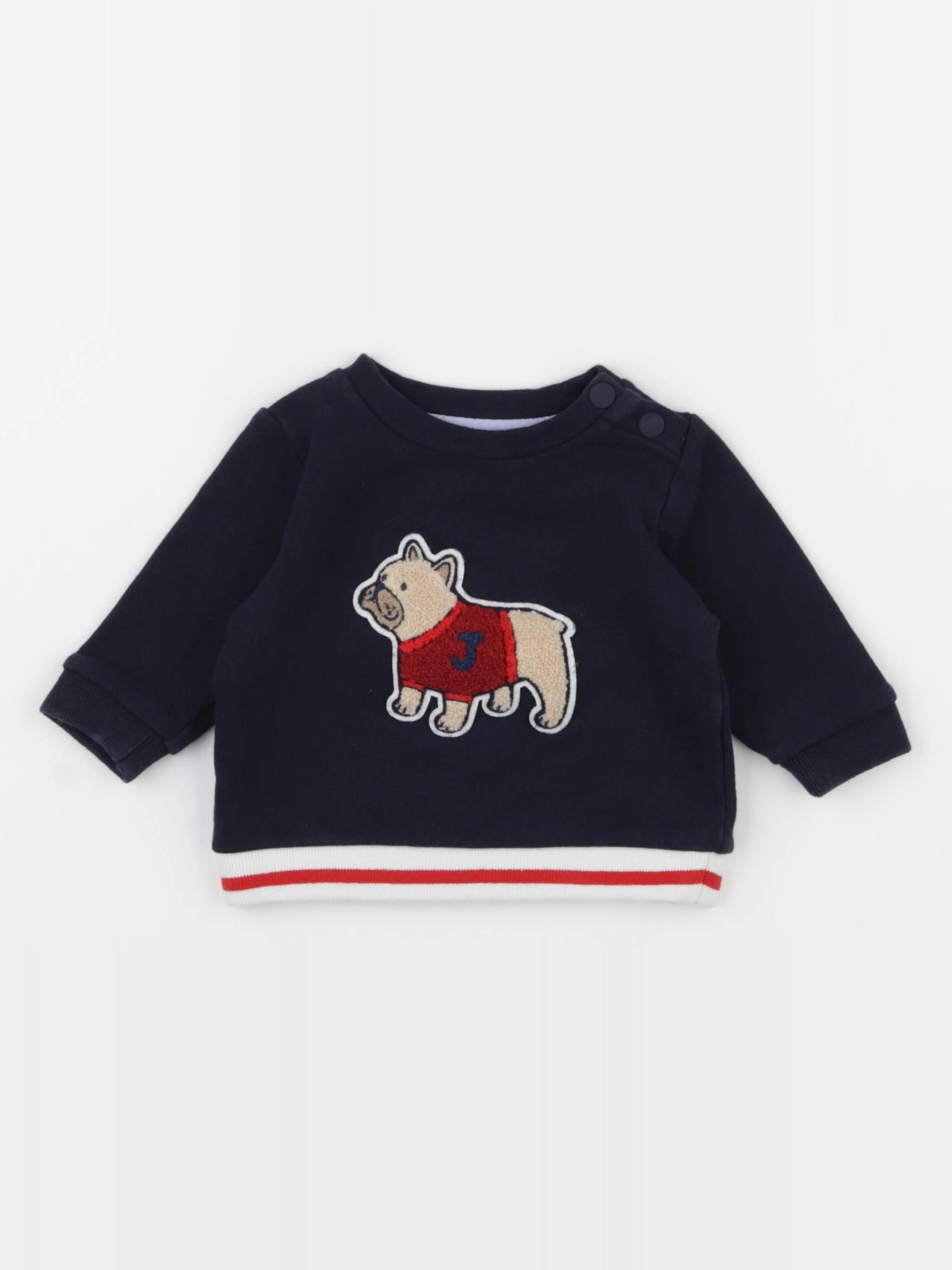 Jacadi - sweat bleu - 6 mois