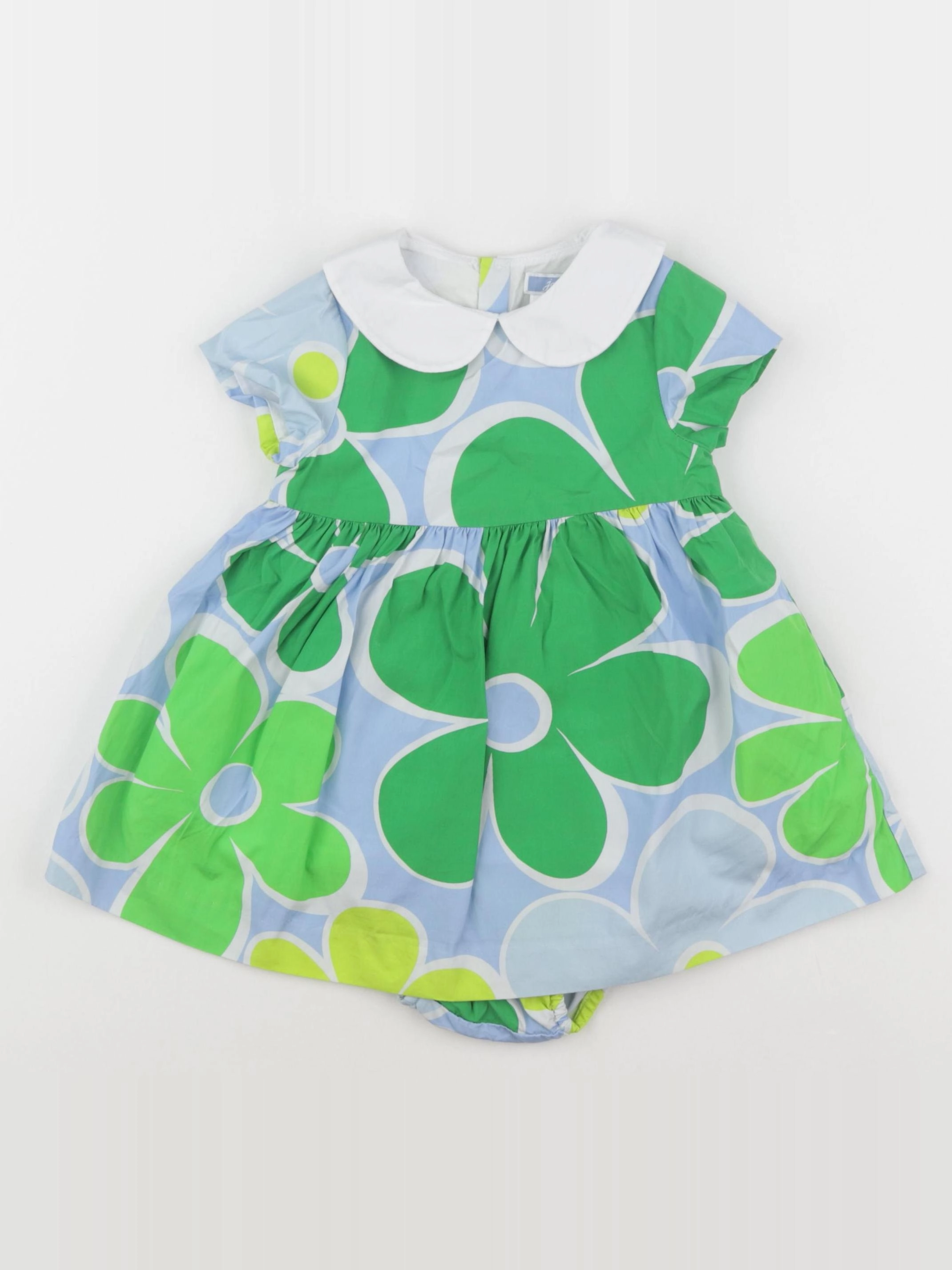 Jacadi - robe bleu, vert - 18 mois