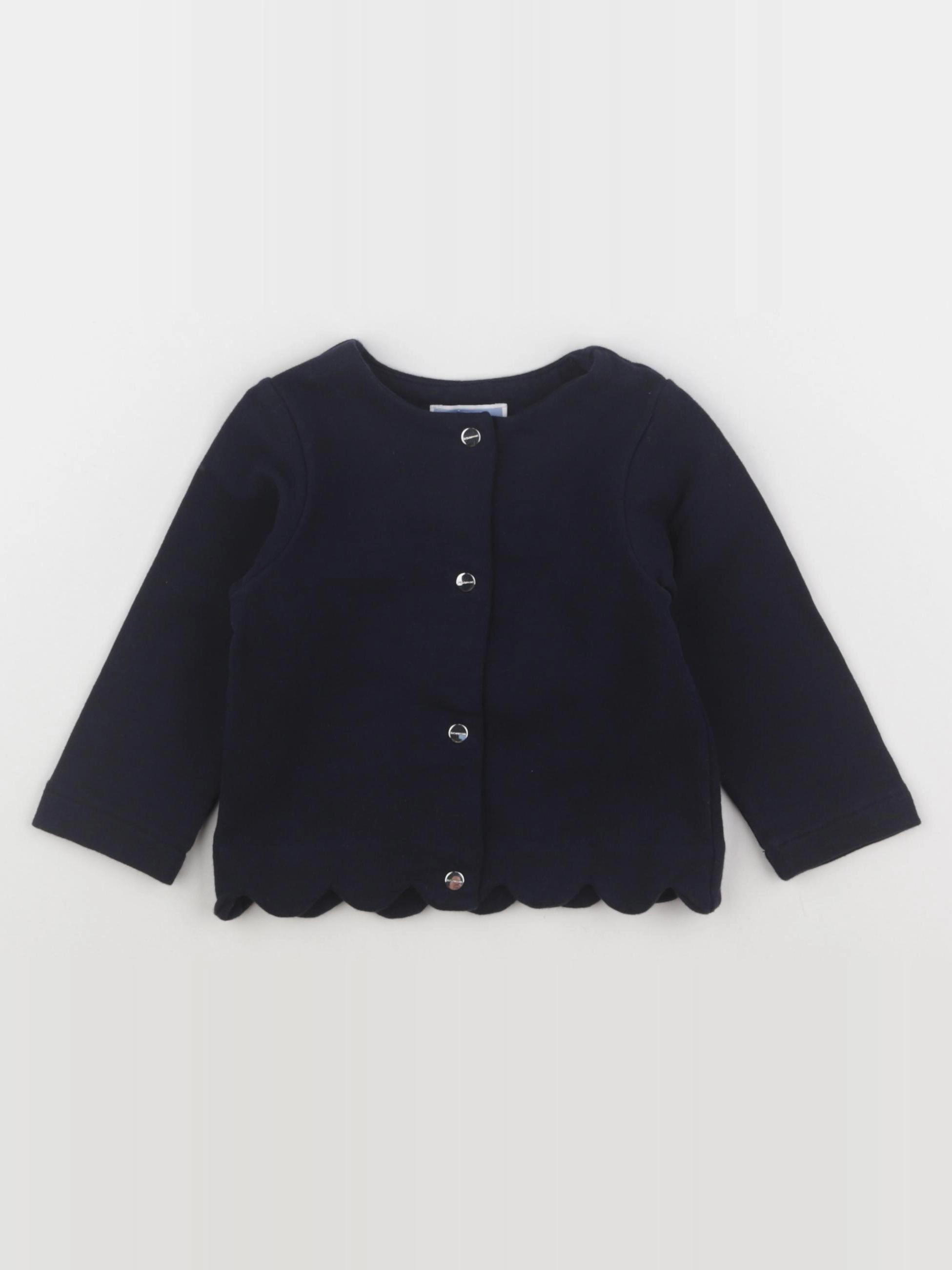 Jacadi - sweat bleu - 12 mois