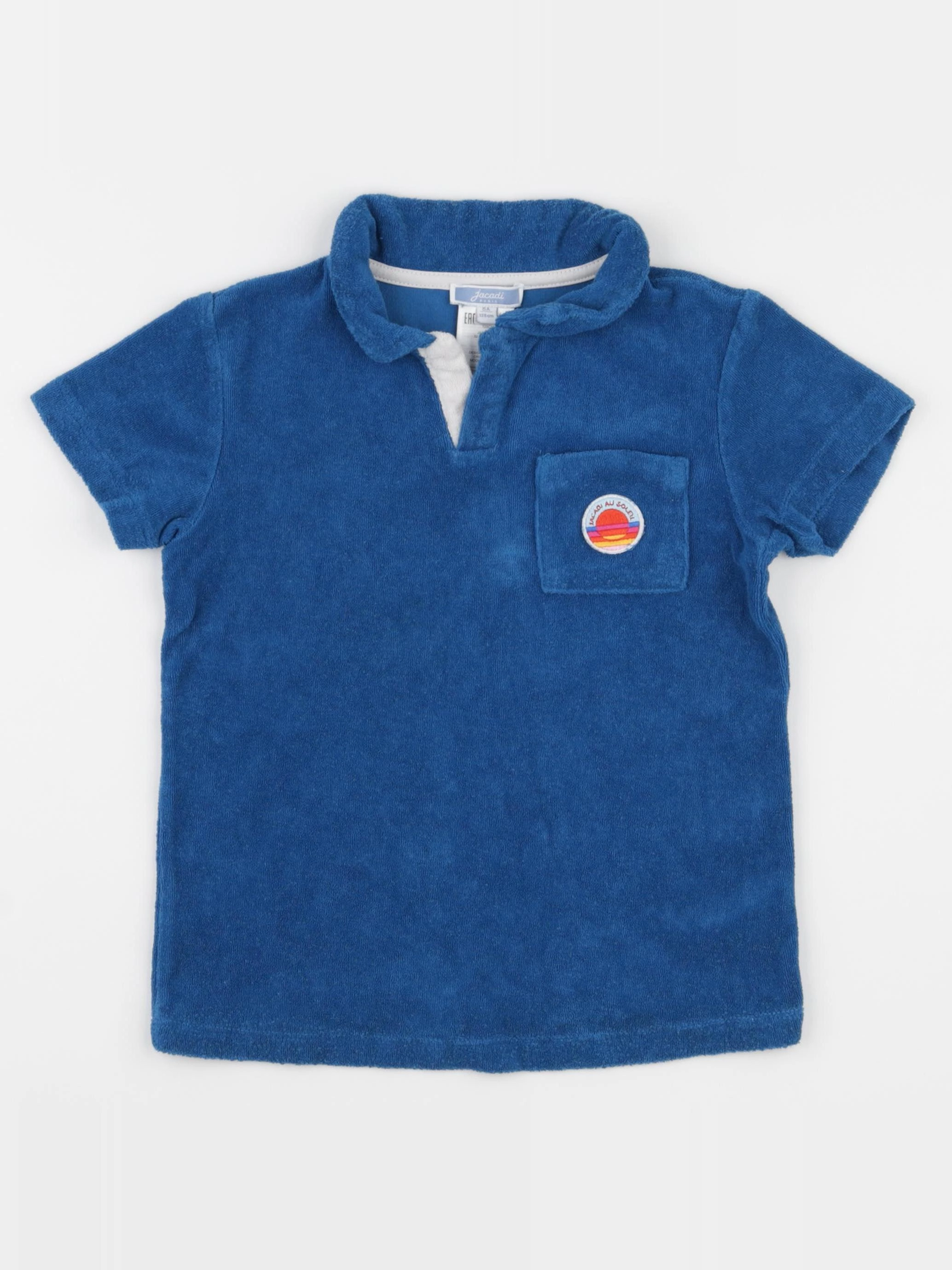 Jacadi - polo bleu - 8 ans
