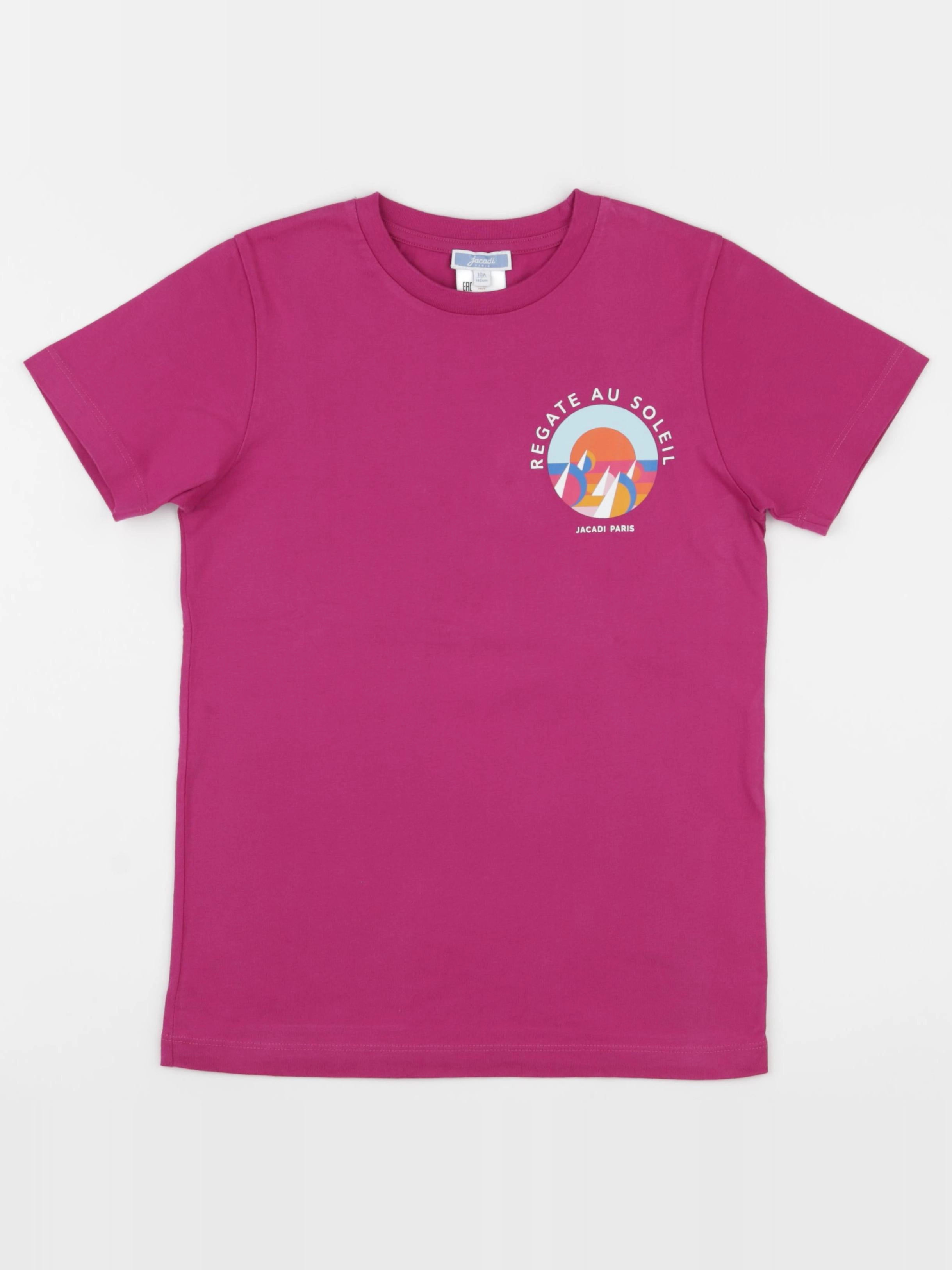 Jacadi - tee-shirt imprimé au dos violet - 10 ans