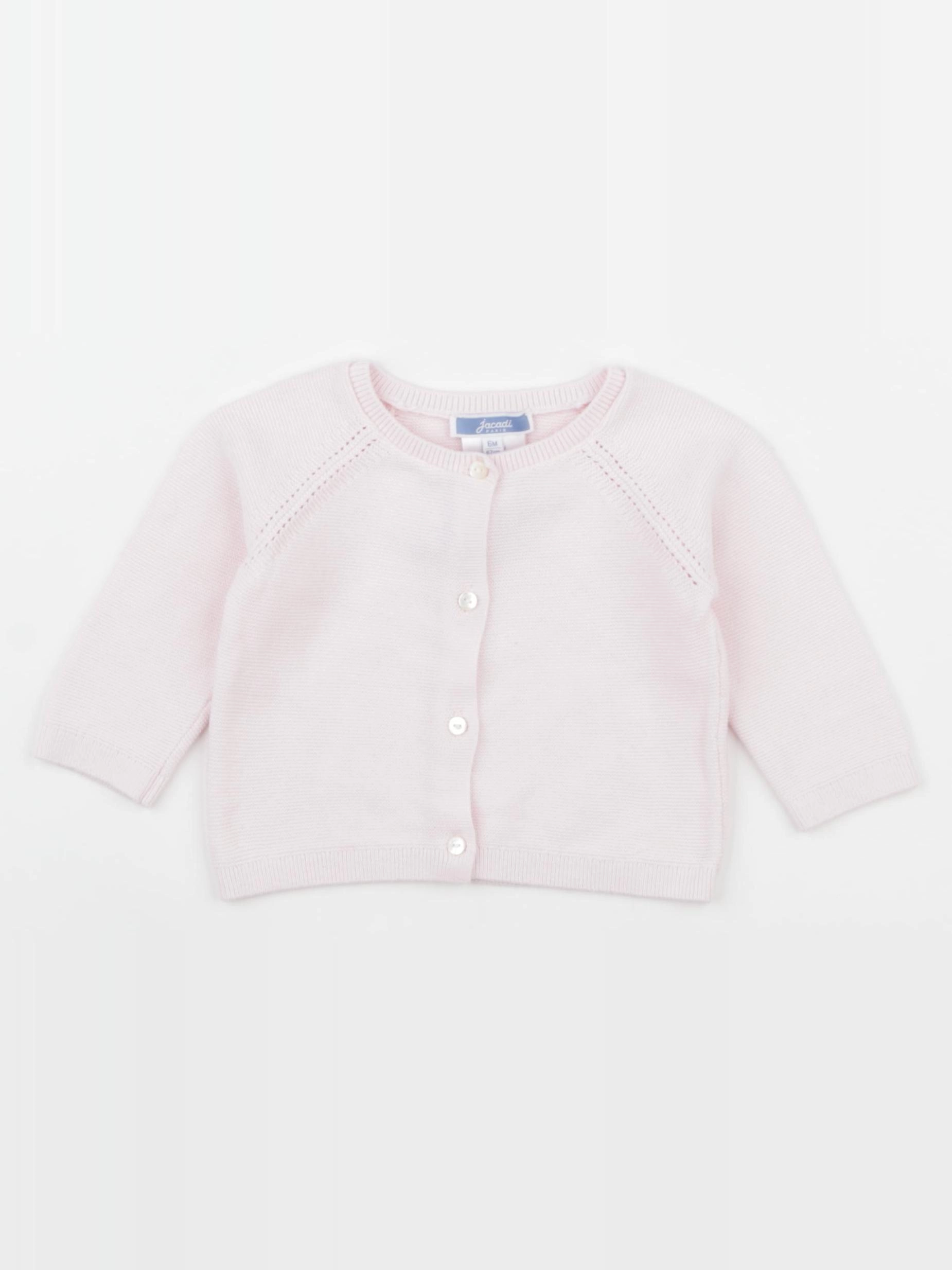Jacadi - gilet rose - 6 mois