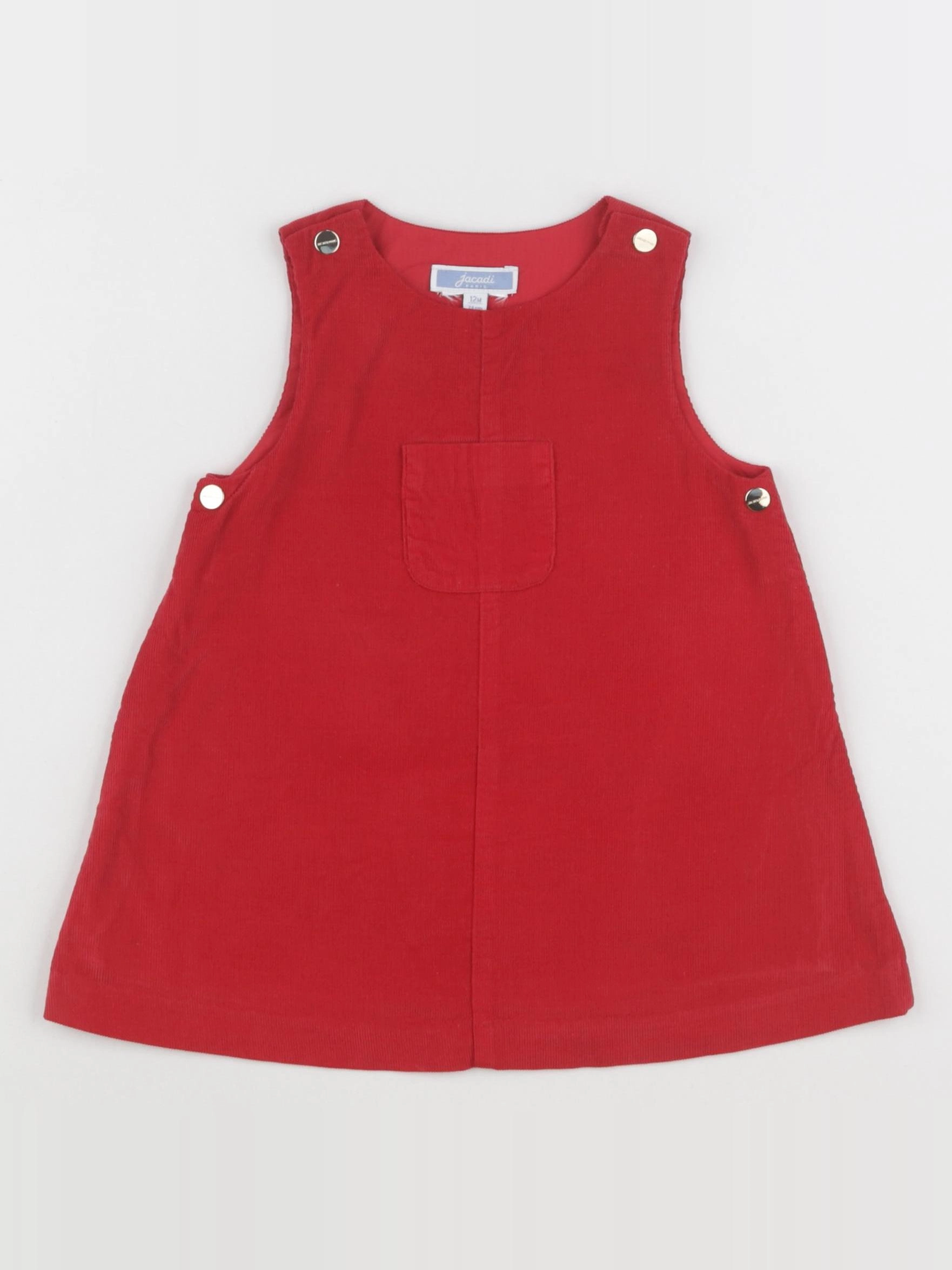 Jacadi - robe rouge - 12 mois