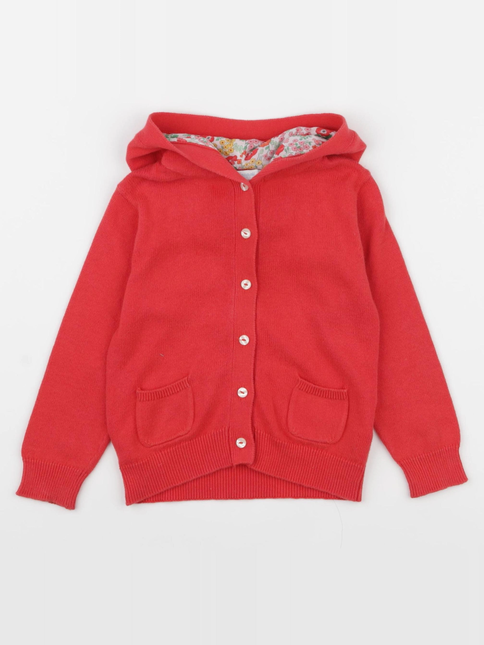 Jacadi - gilet rouge - 24 mois