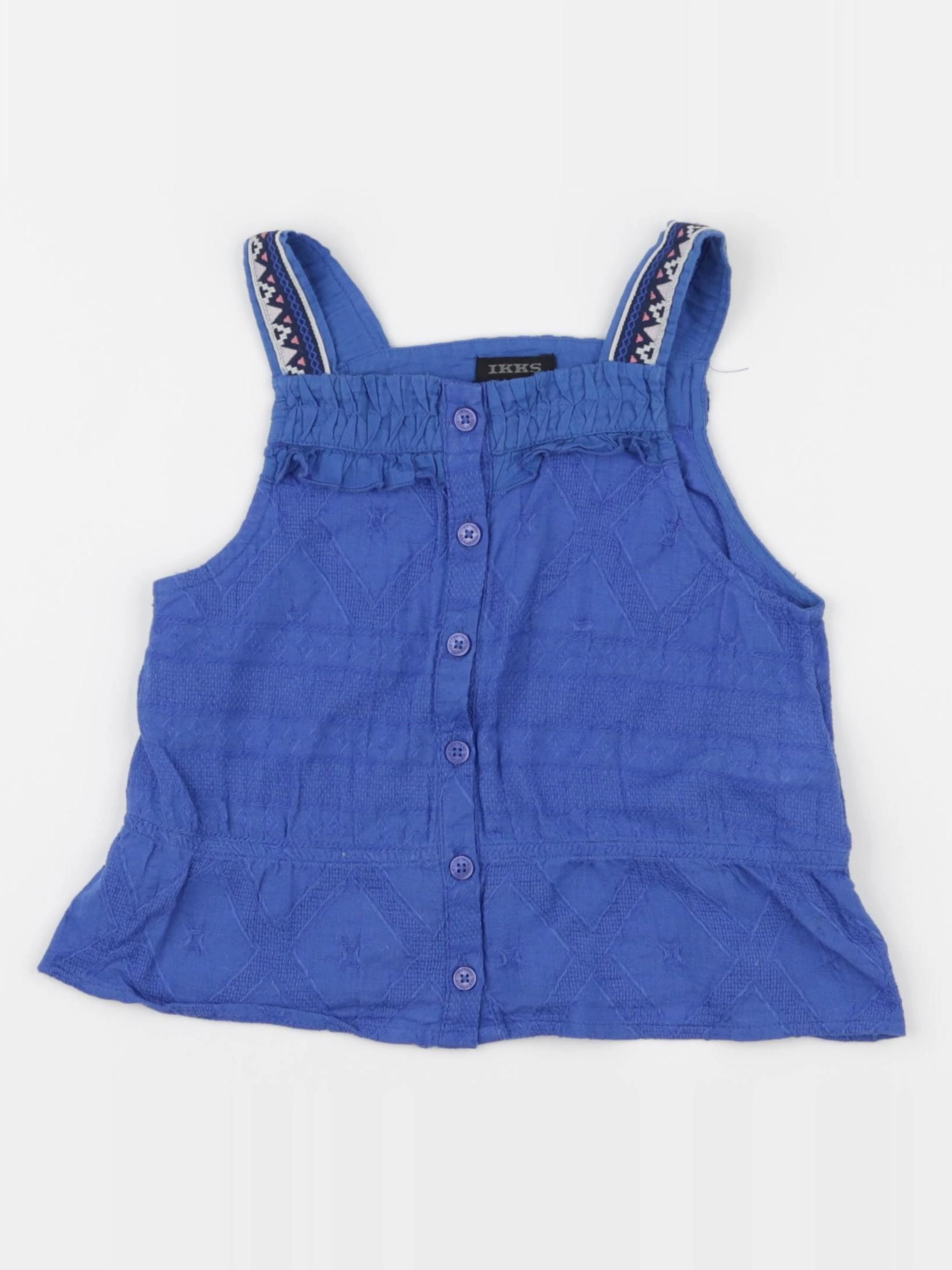 IKKS - blouse bleu - 6 ans
