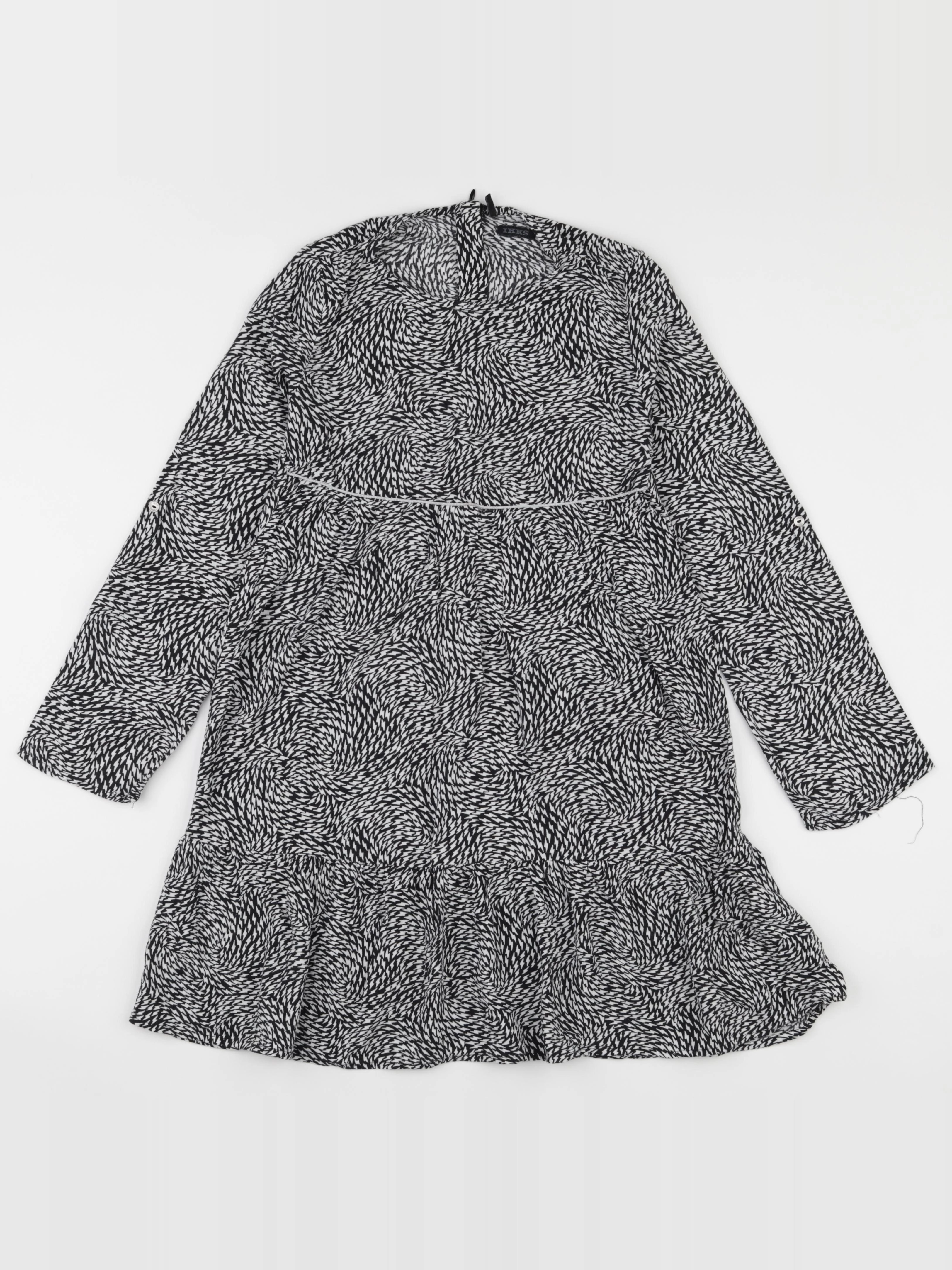IKKS - robe noir, blanc - 10 ans