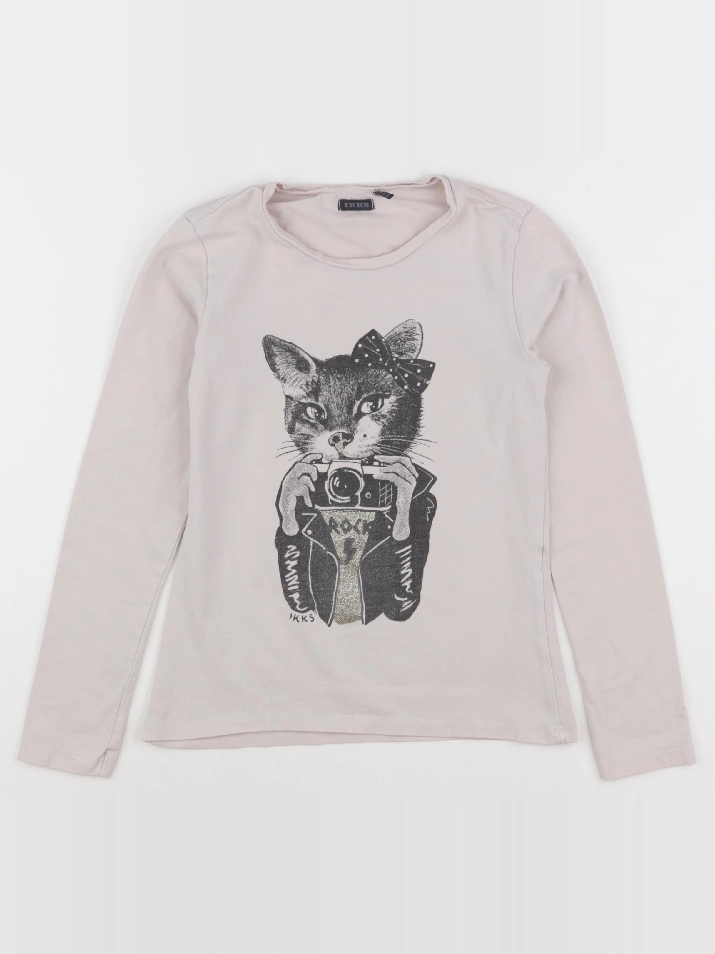 IKKS - tee-shirt beige - 10 ans