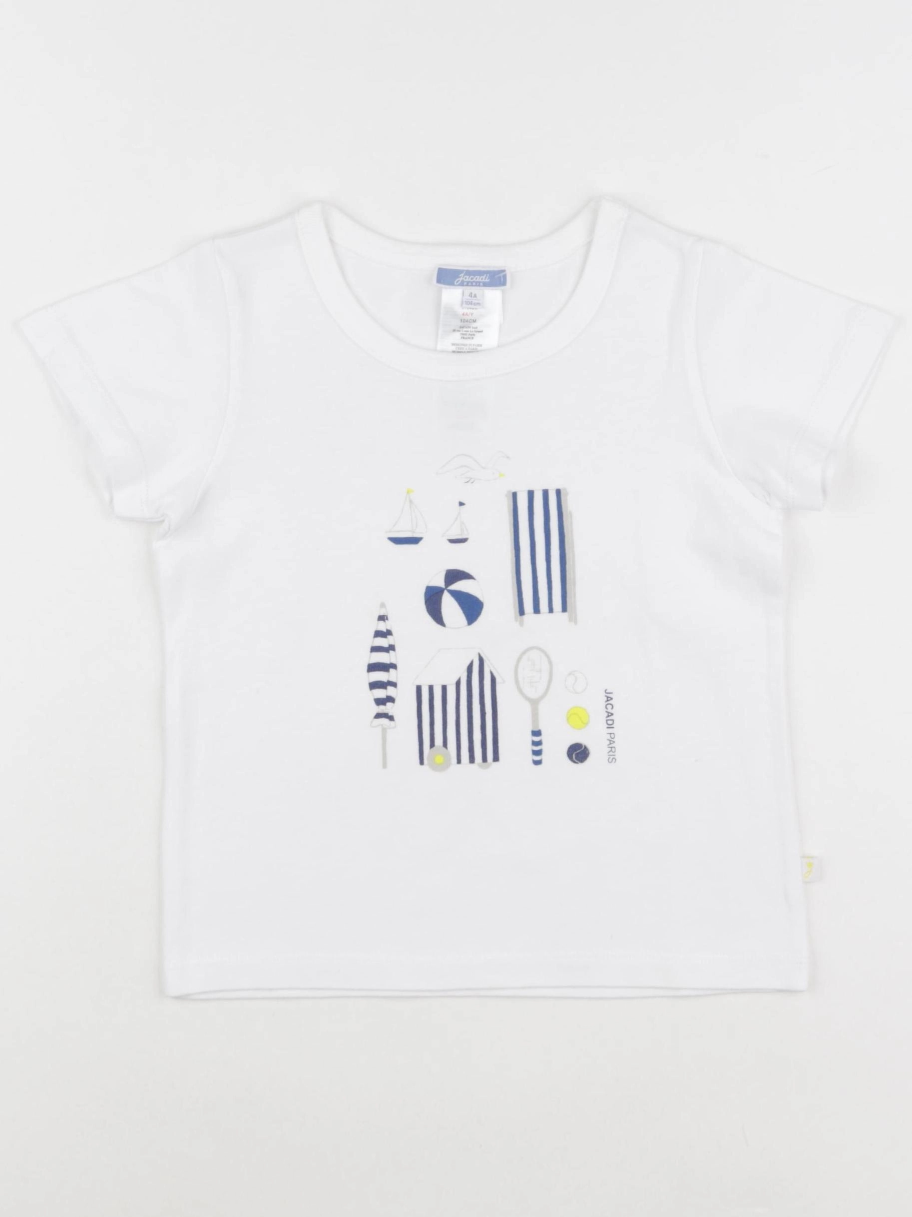 Jacadi - tee-shirt blanc - 4 ans