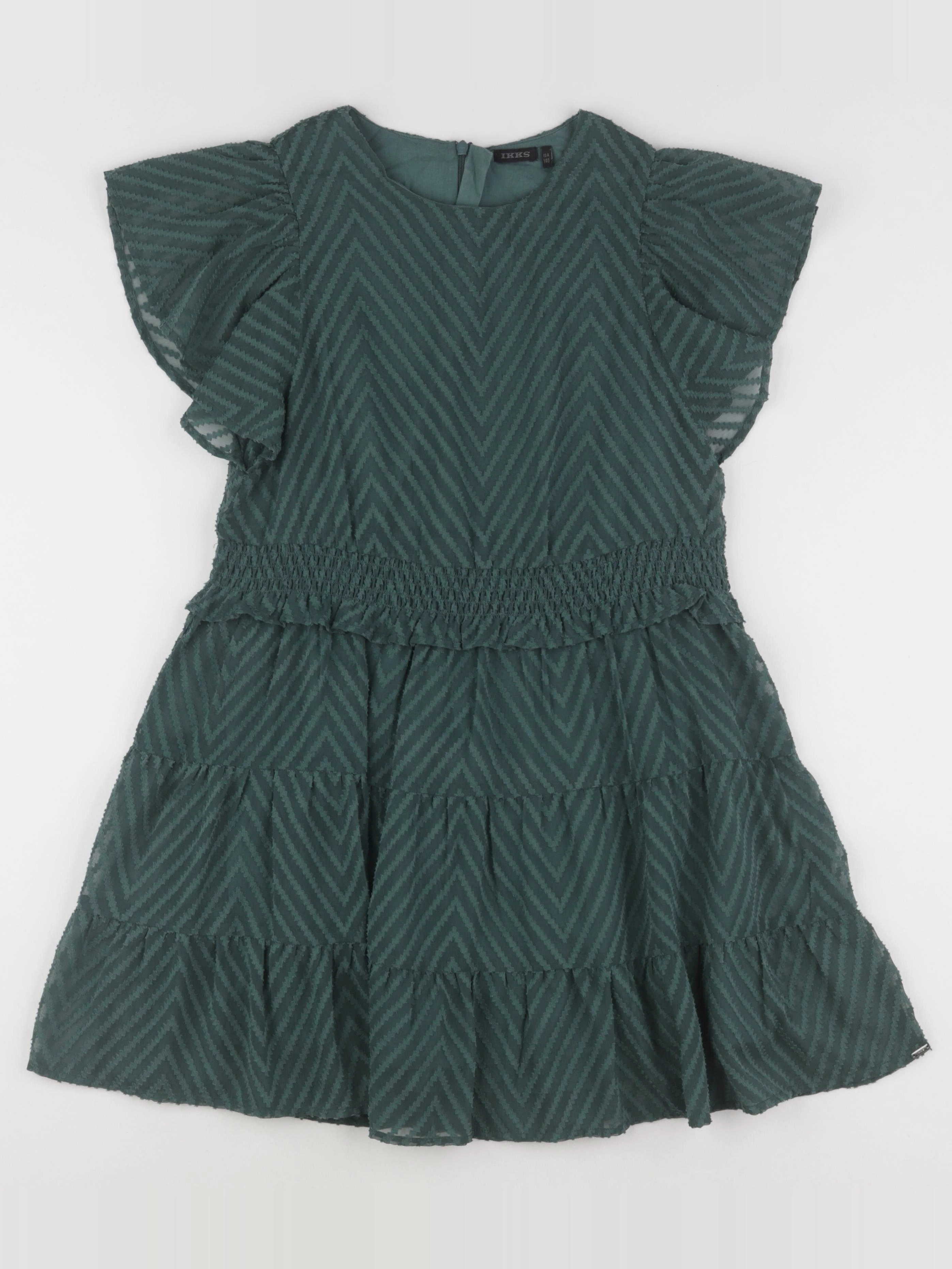 IKKS - robe vert - 10 ans