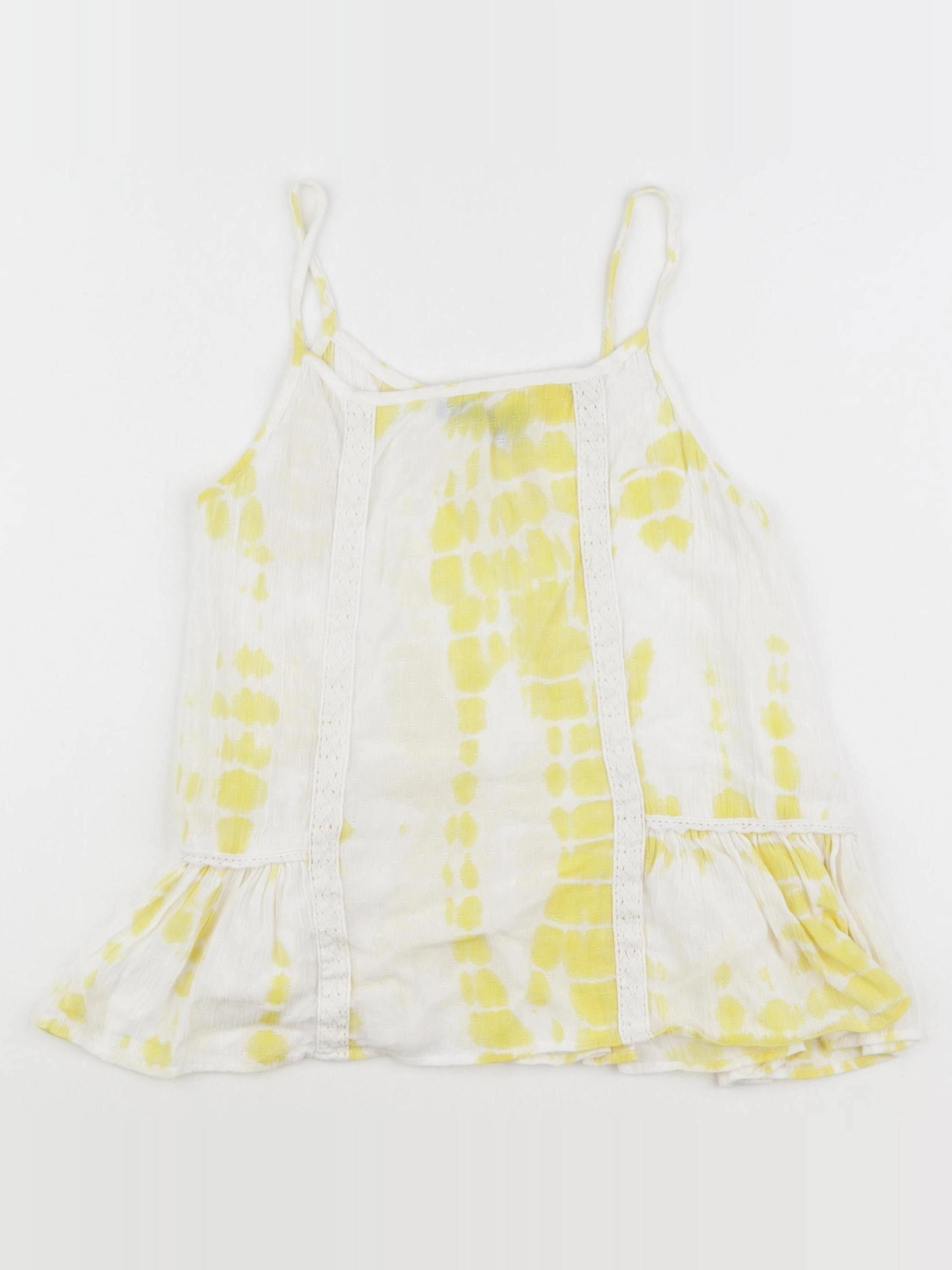 IKKS - blouse blanc, jaune - 10 ans