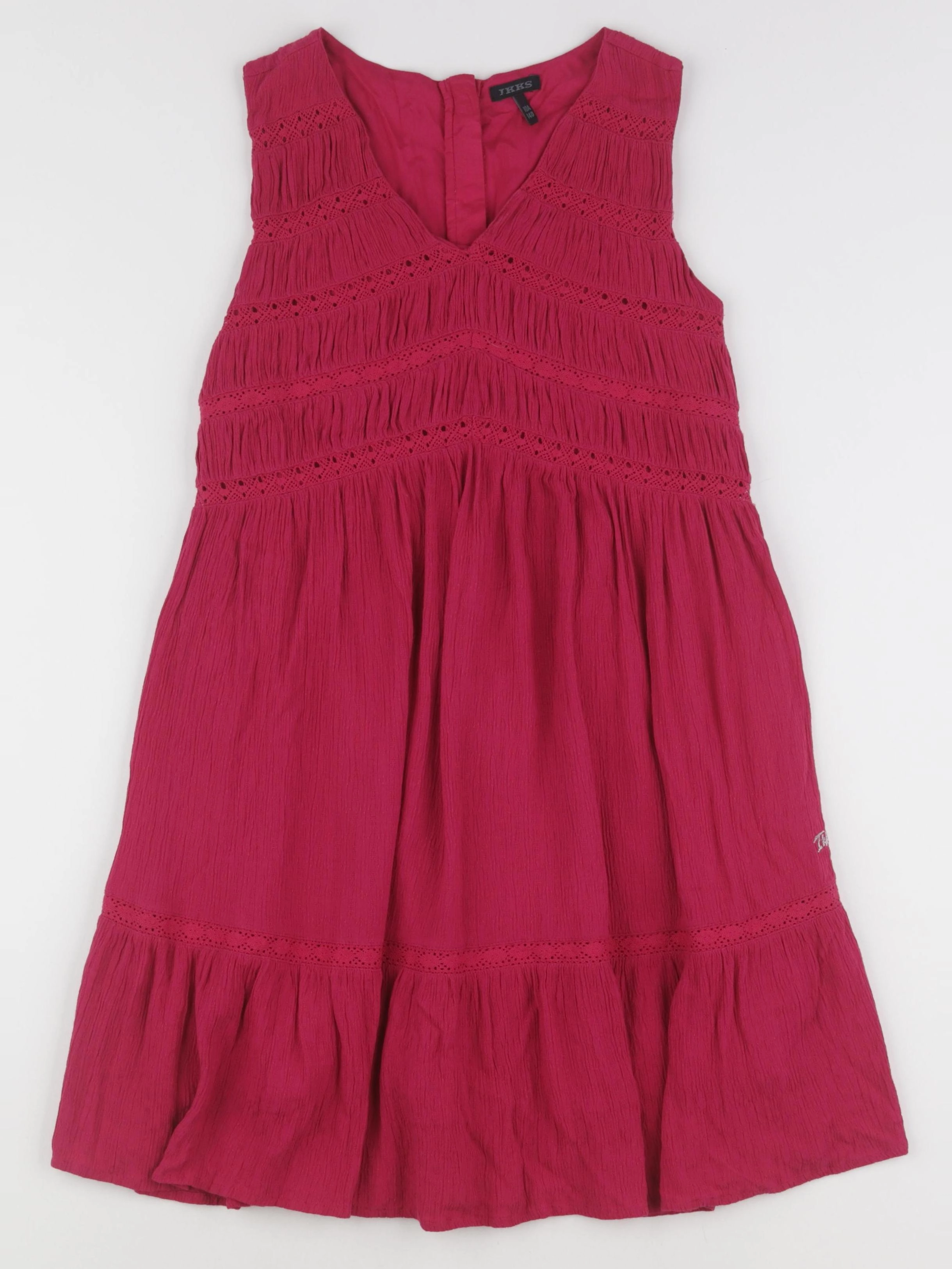 IKKS - robe rose - 10 ans