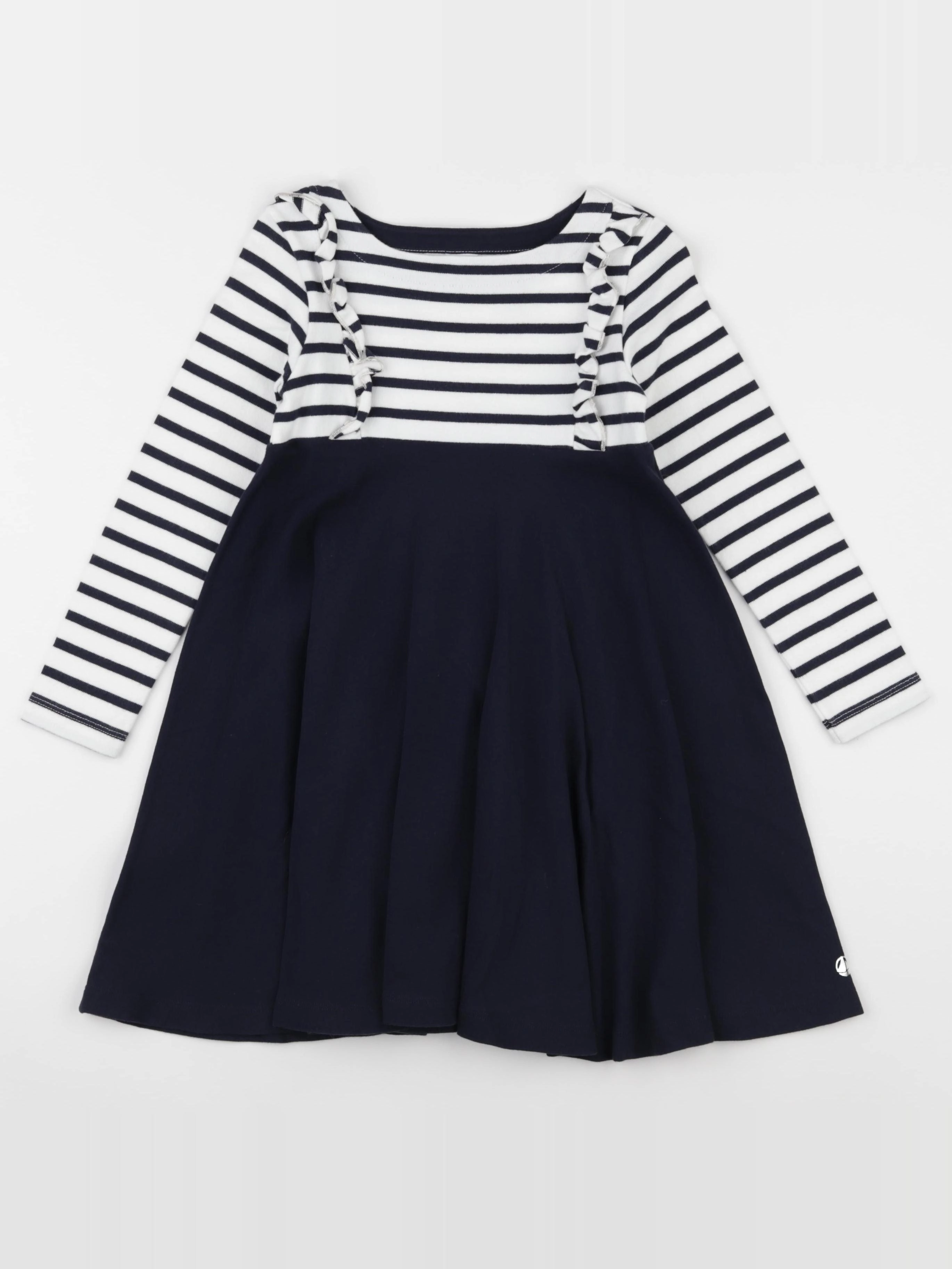 Petit Bateau - robe bleu - 6 ans
