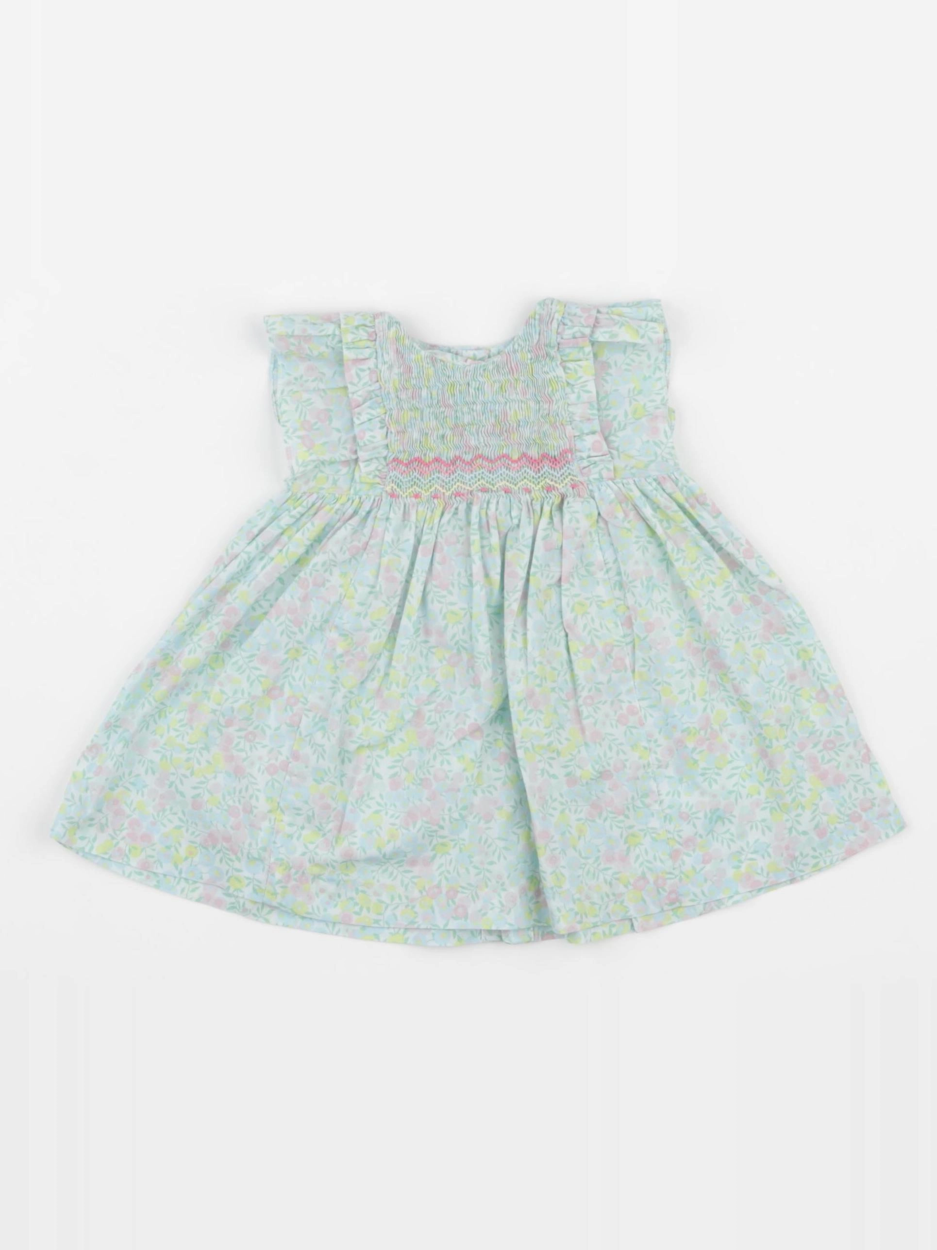 Jacadi - robe liberty multicolore - 3 mois