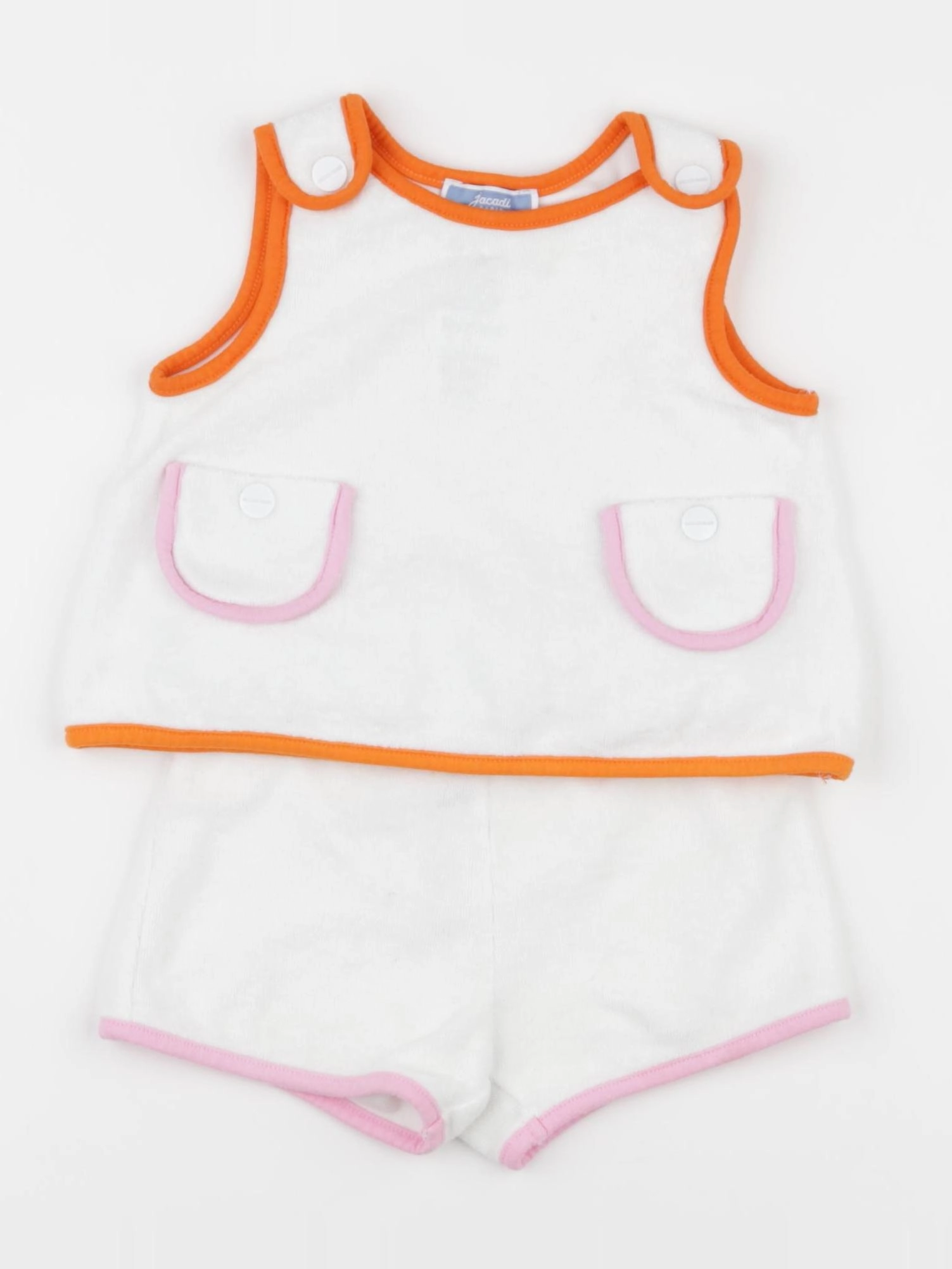 Jacadi - ensemble blanc - 12 mois
